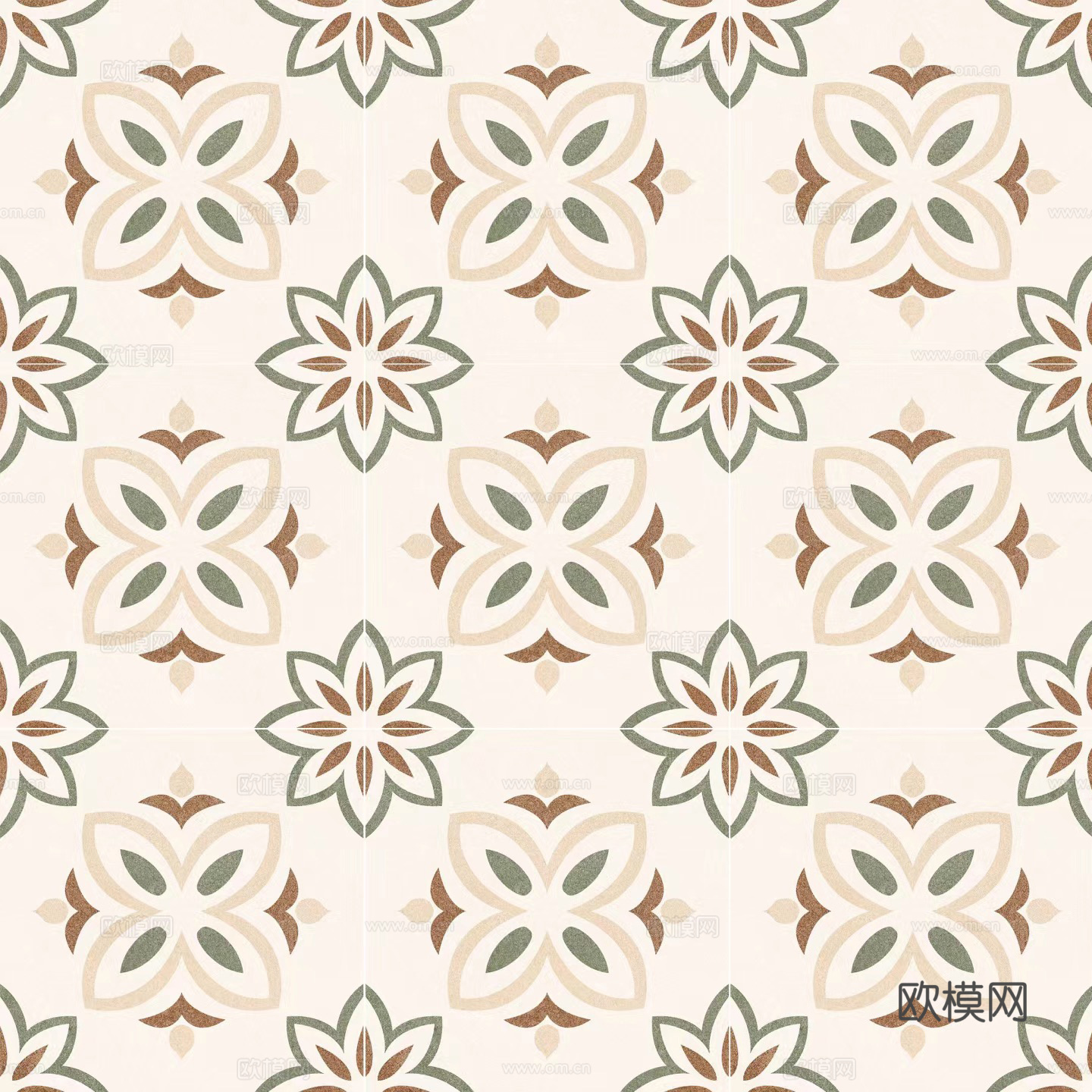 现代简约花砖高清无缝