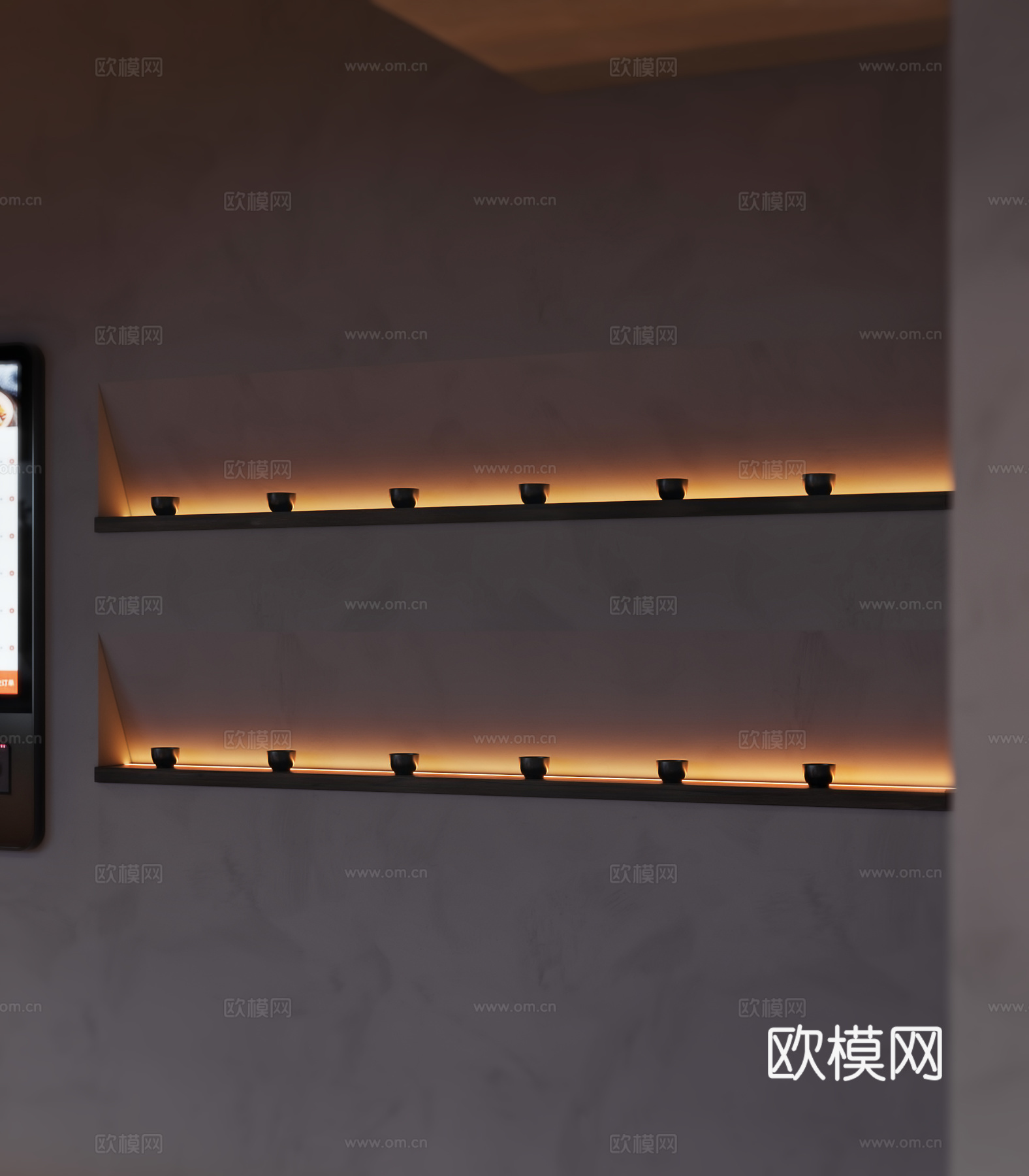 诧寂风酒吧3d模型下载（渲染图4）