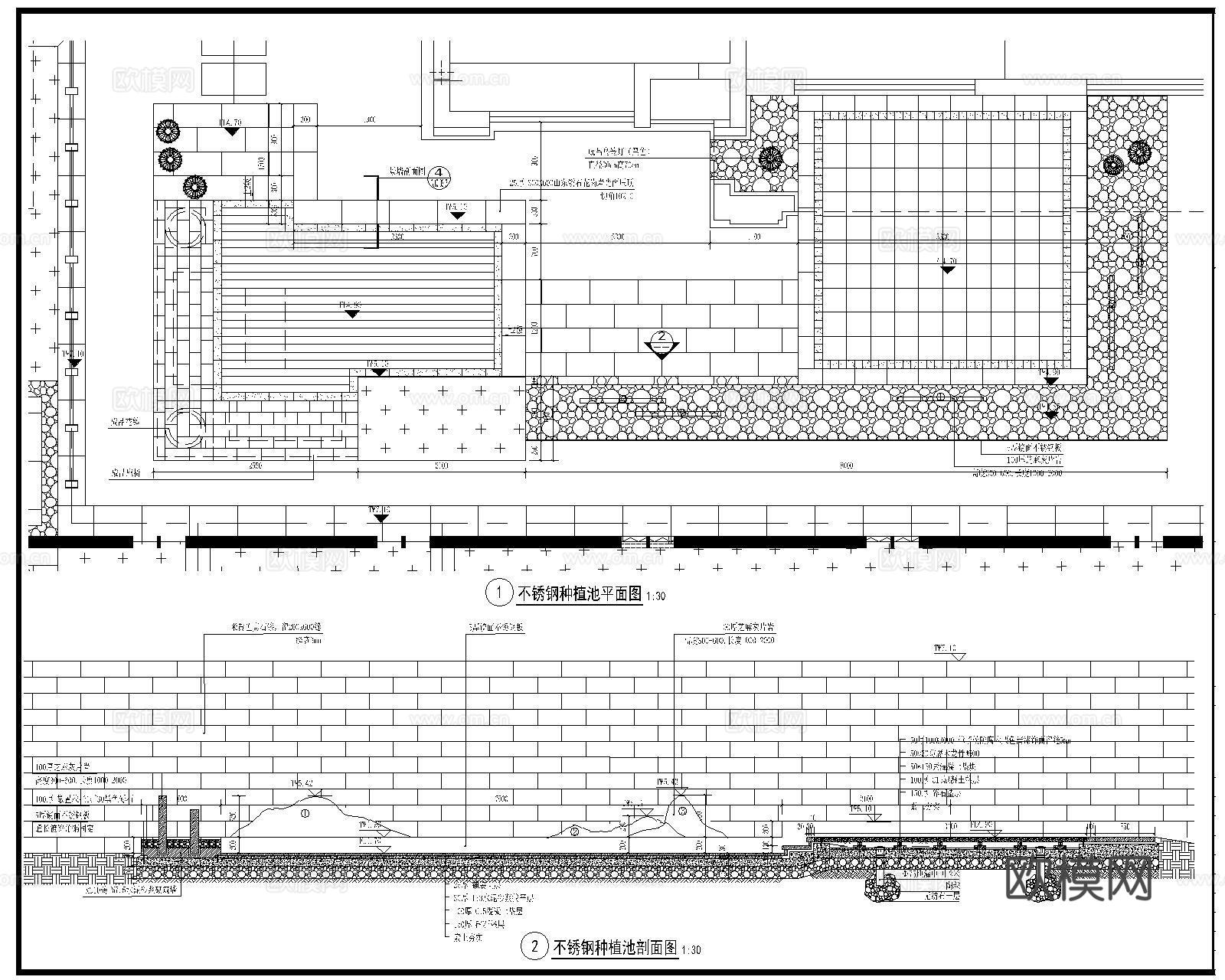 异形树池CAD施工图cad施工图