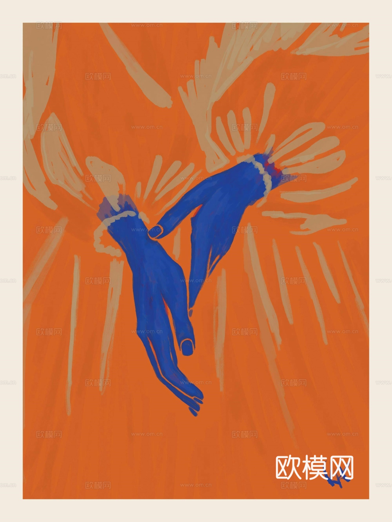 中古风现代复古挂画 简约挂画 艺术挂画 彩色挂画