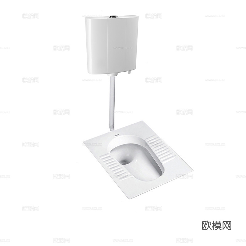蹲便器 便池 卫浴3d模型下载