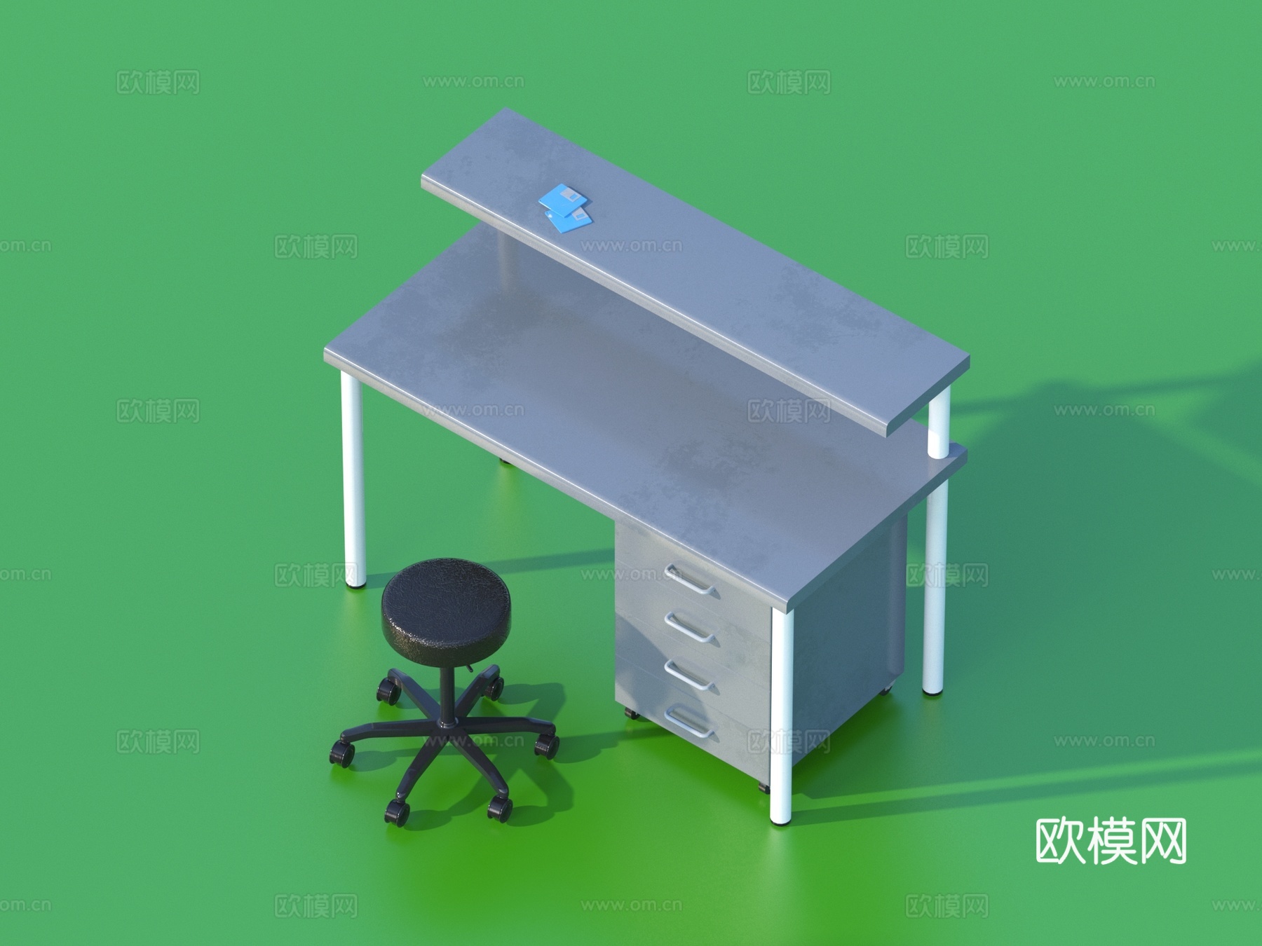实验桌 工作台 操作台 工作桌3d模型下载