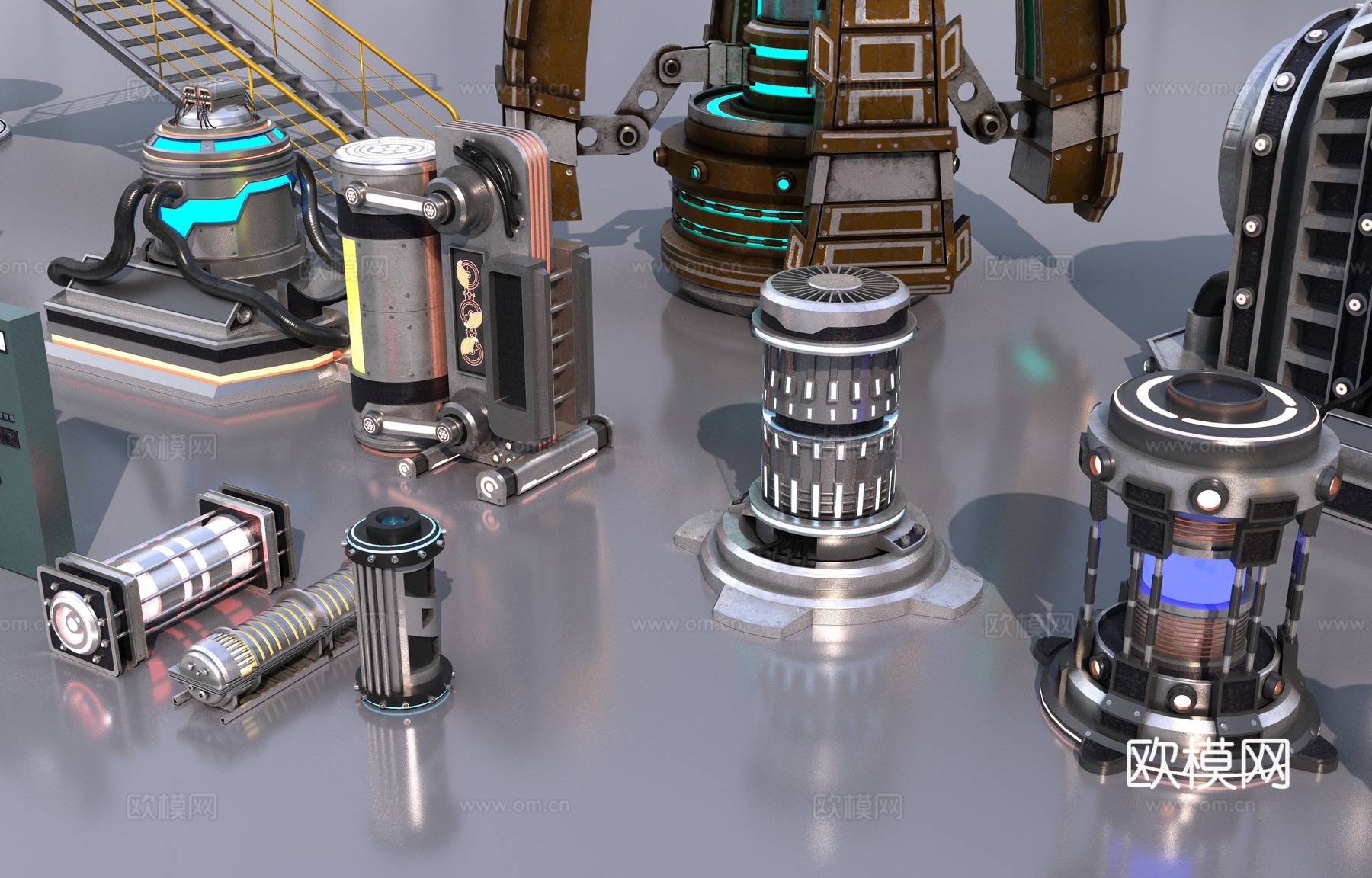 科幻道具3d模型下载（渲染图7）