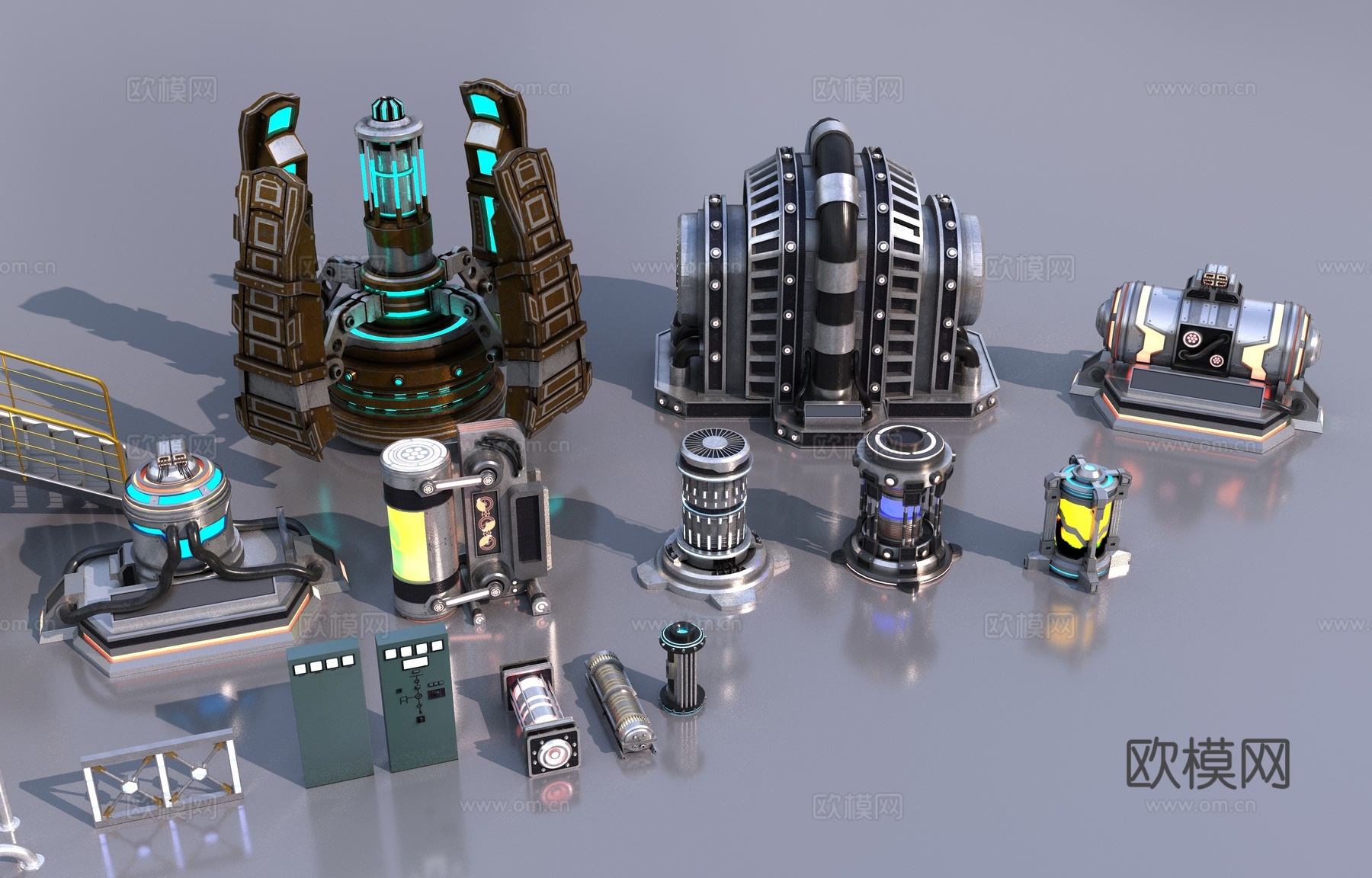 科幻道具3d模型下载（渲染图3）