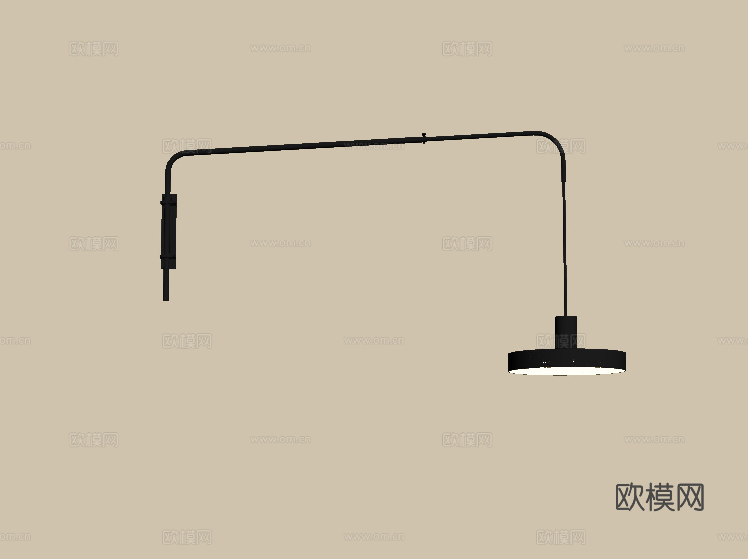 现代壁灯su模型