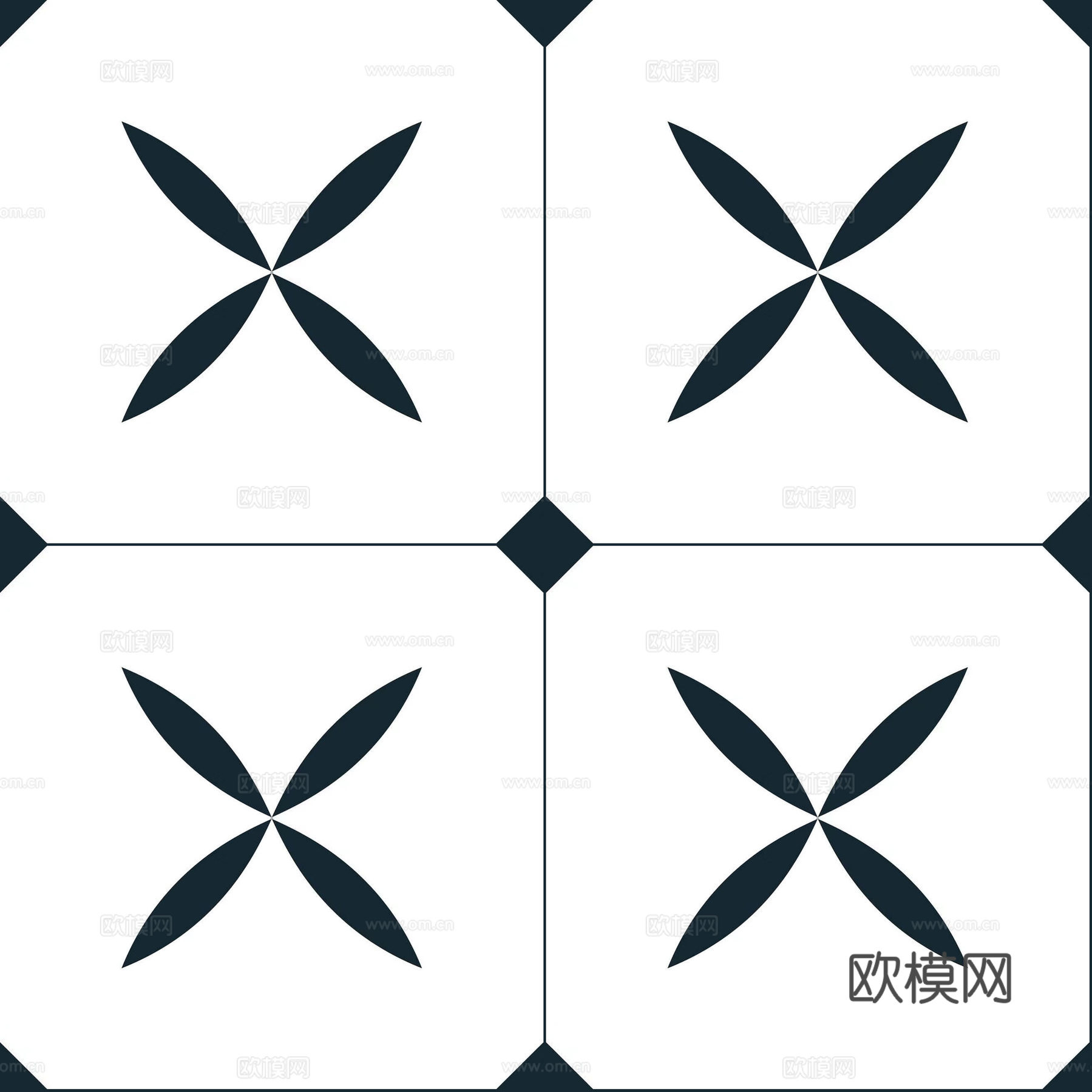 现代简约花砖高清无缝