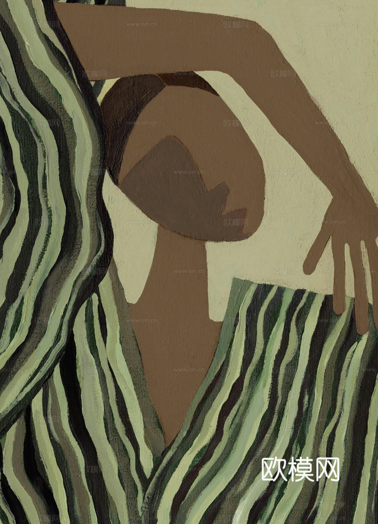 中古风现代复古挂画 简约挂画 艺术挂画 彩色挂画下载