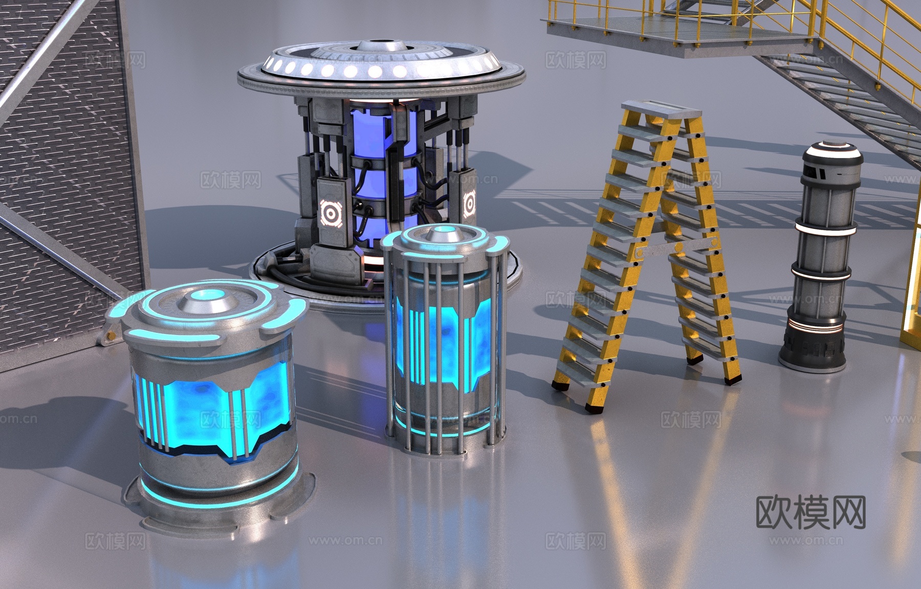 科幻道具3d模型下载（渲染图6）