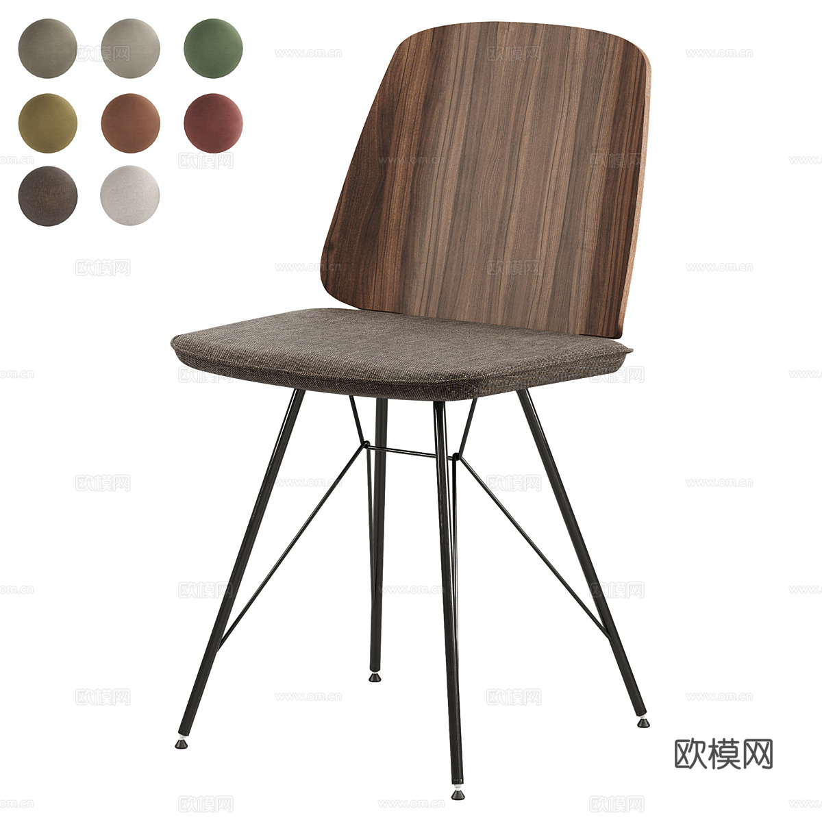 餐椅3d模型下载