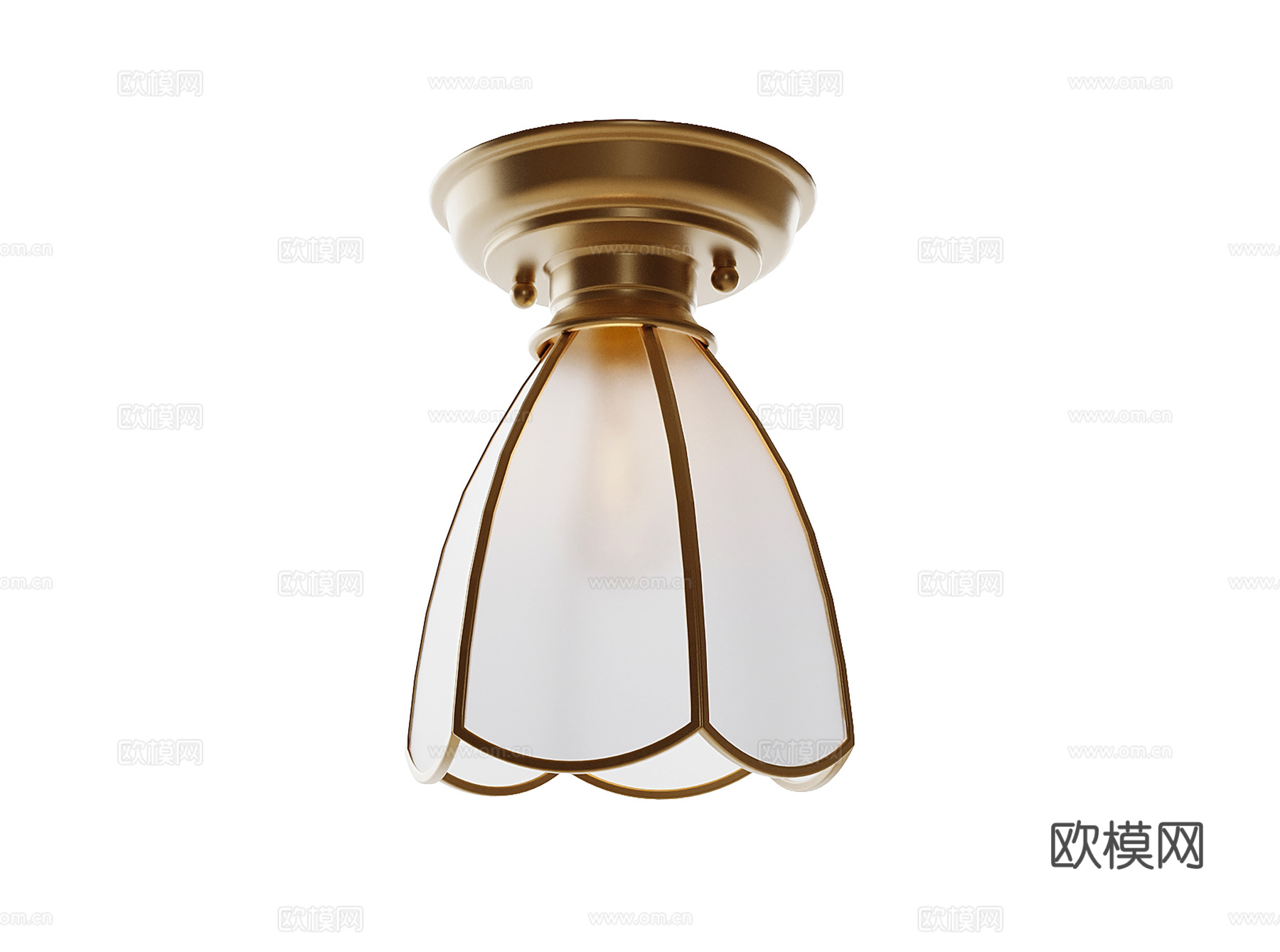 法式走廊吸顶灯 阳台吸顶灯3d模型下载