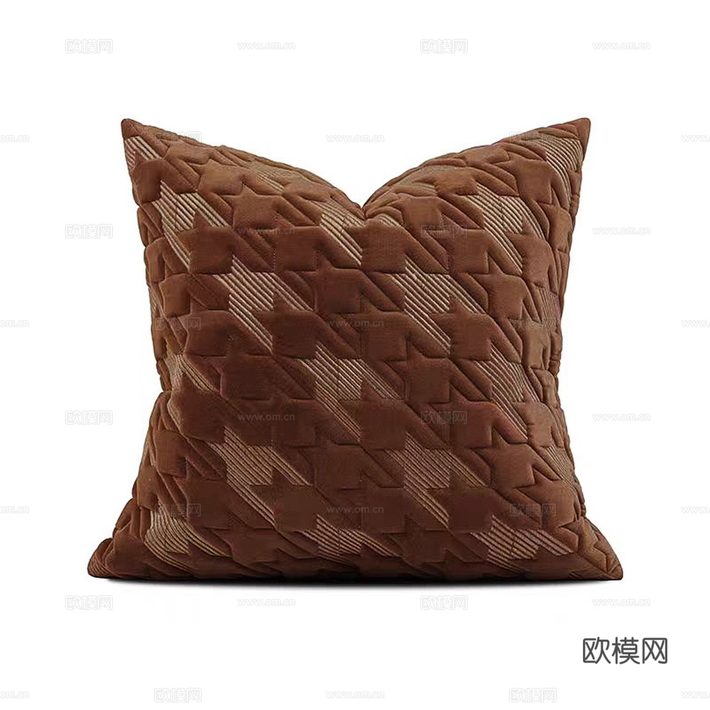 现代抱枕 枕头 印花抱 格纹抱枕