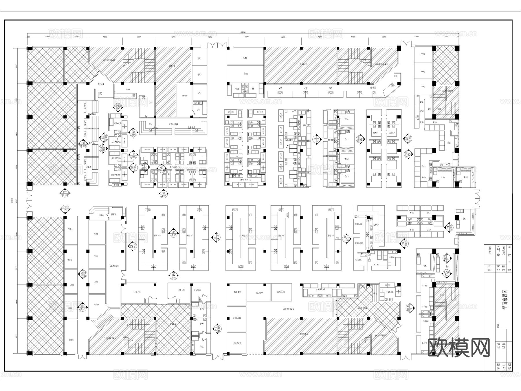 55套农贸市场菜市场批发市场CAD施工图cad施工图