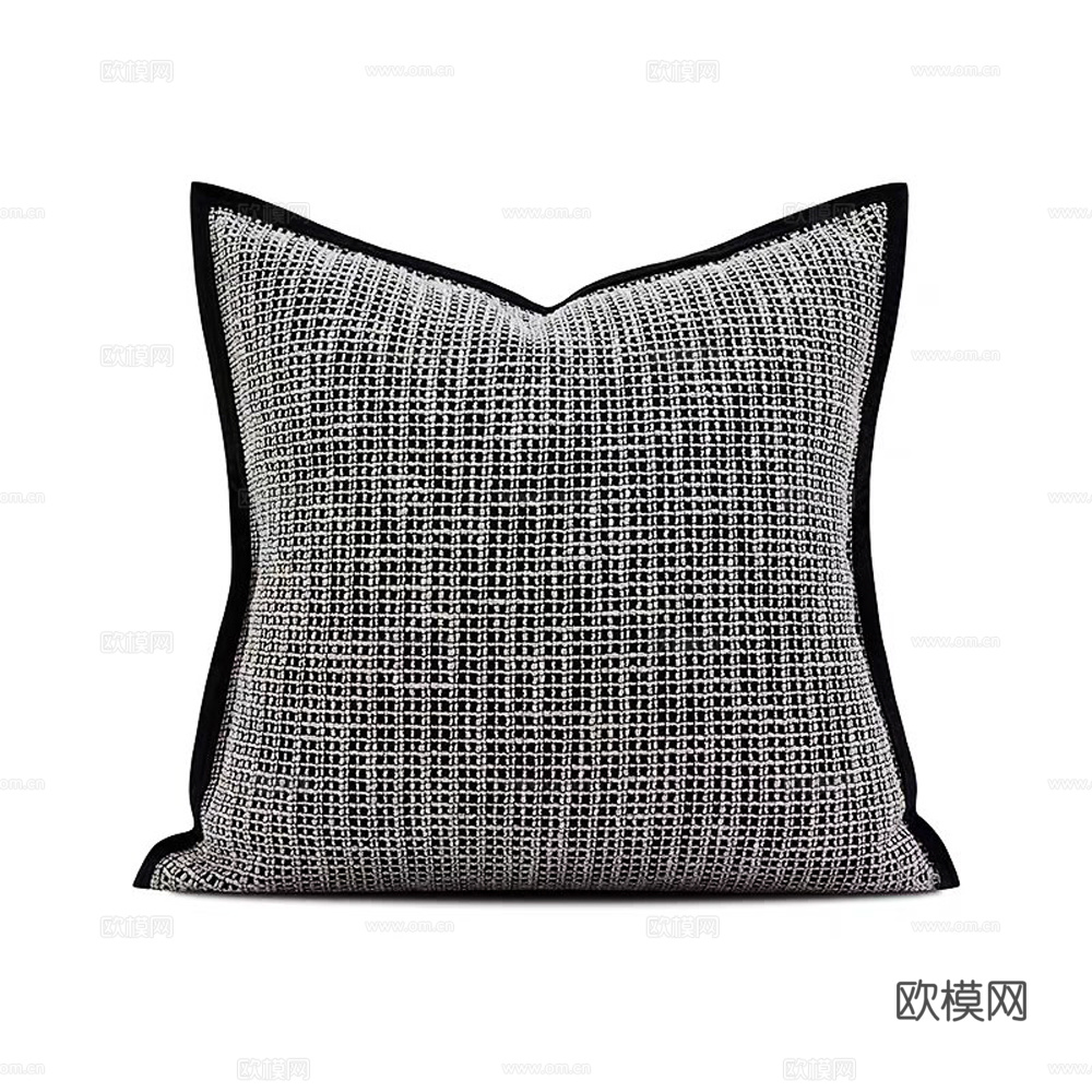 现代抱枕 枕头 格纹抱枕