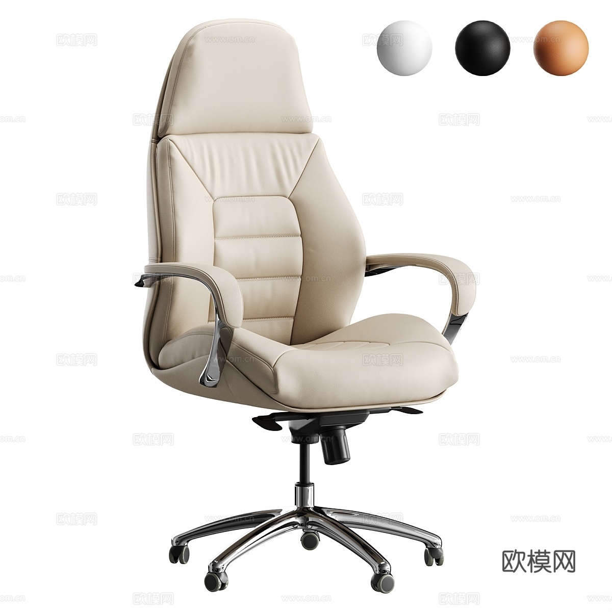 保时捷行政椅3d模型下载