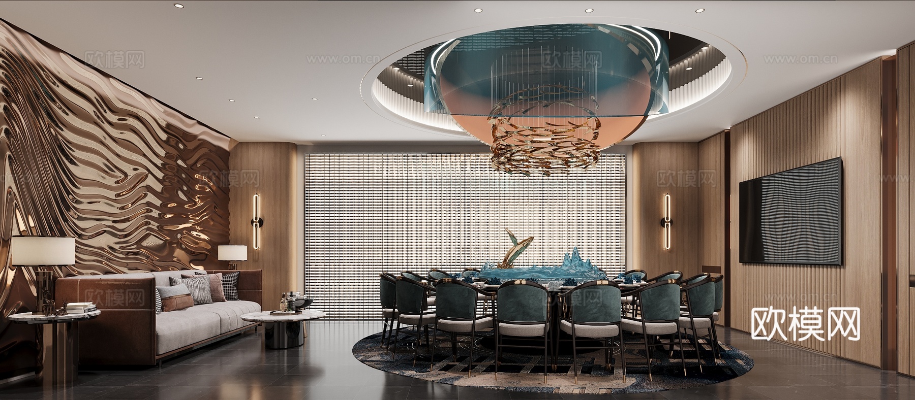 包厢 大包厢3d模型下载