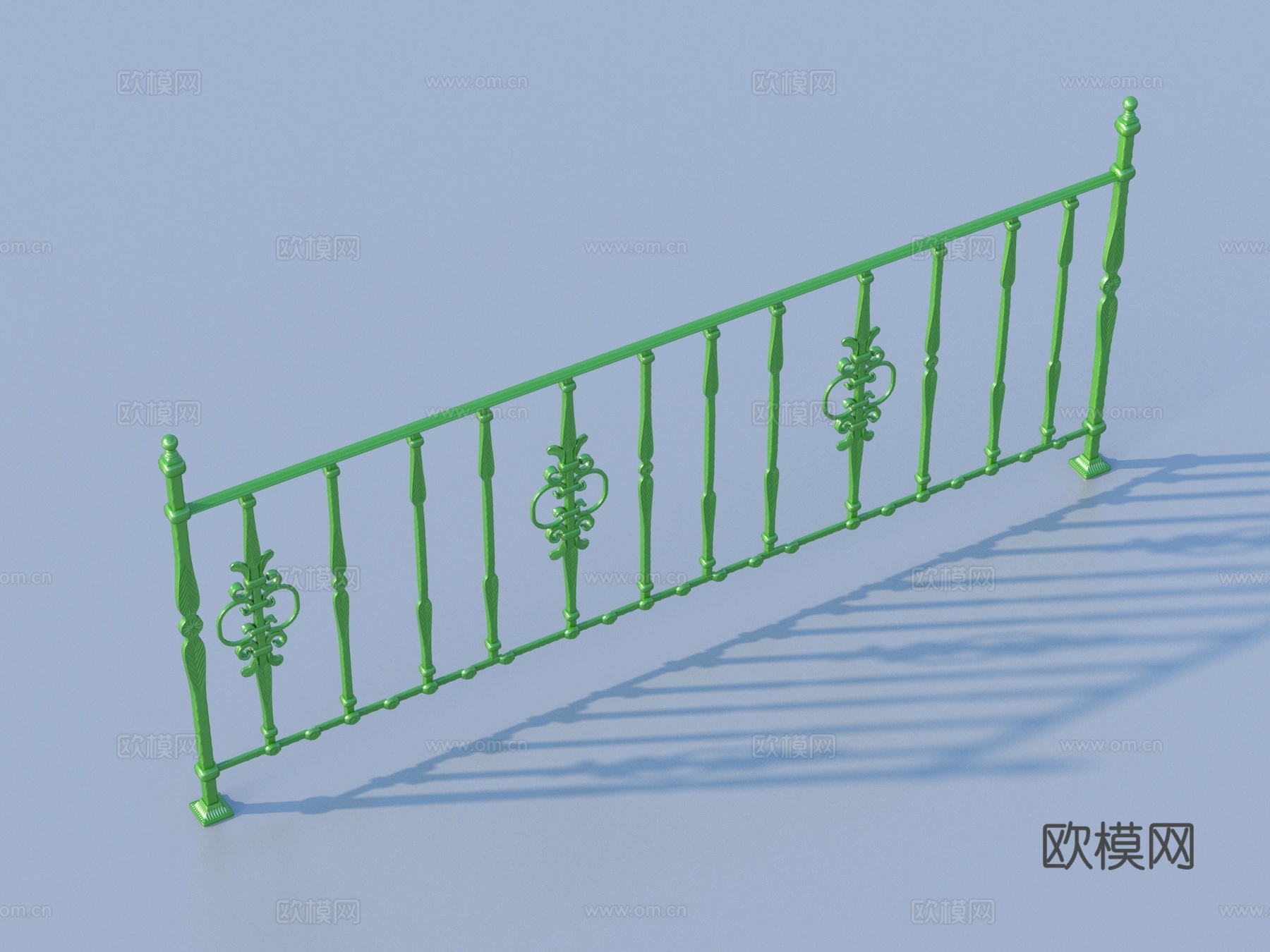 护栏 围栏 栏杆 铁艺栏杆3d模型下载