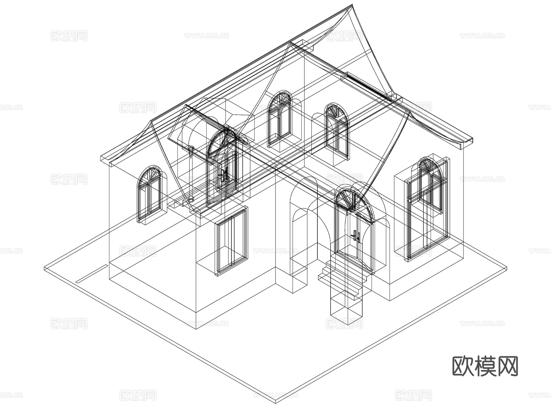 三维建筑立体模型CAD施工图集 10套cad施工图