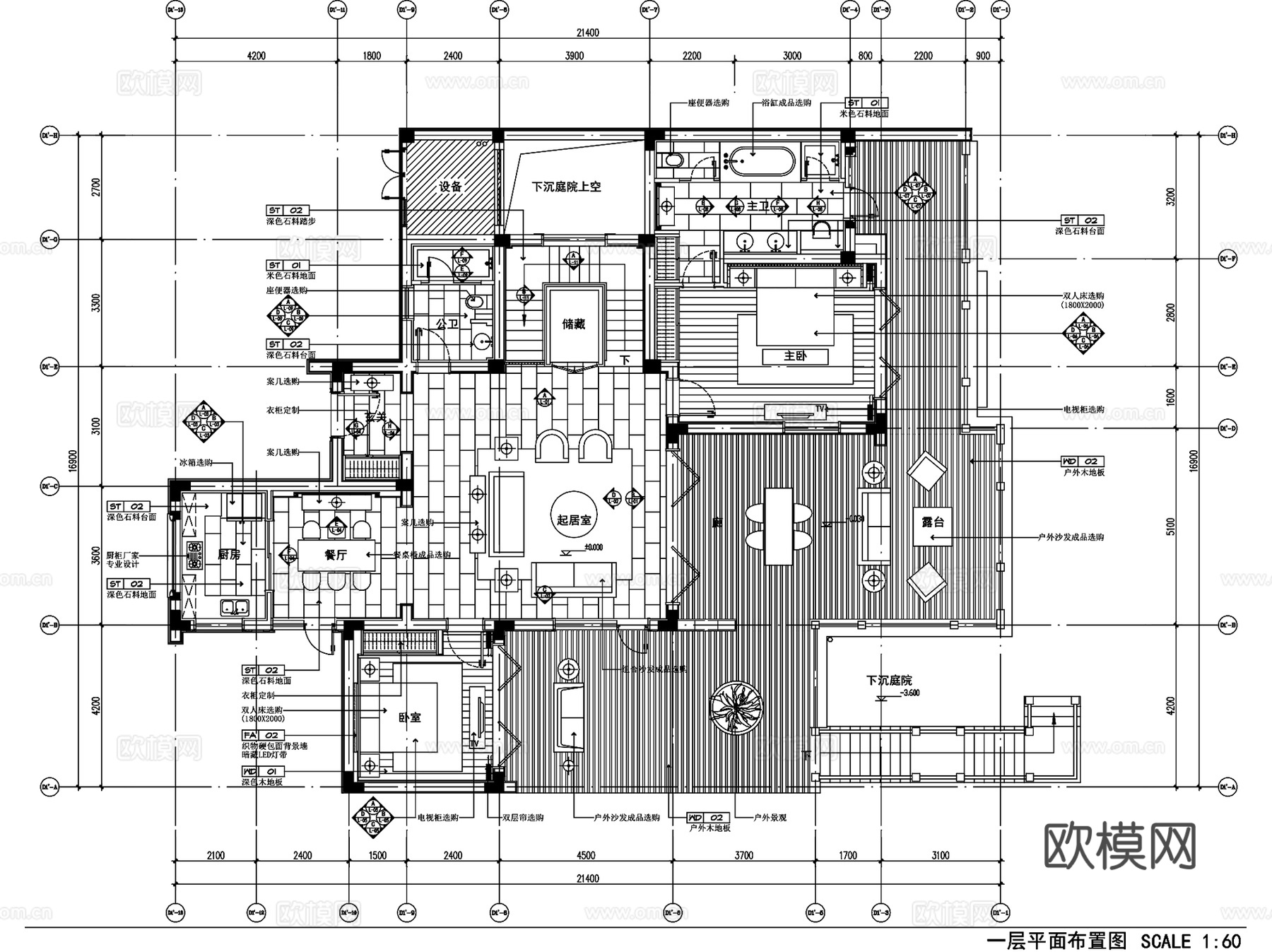 绿城安吉桃花源别墅室内装饰CAD施工图全套cad施工图