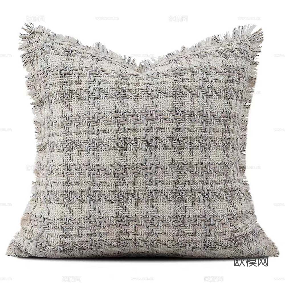 现代抱枕 枕头 布艺抱枕  格纹抱枕