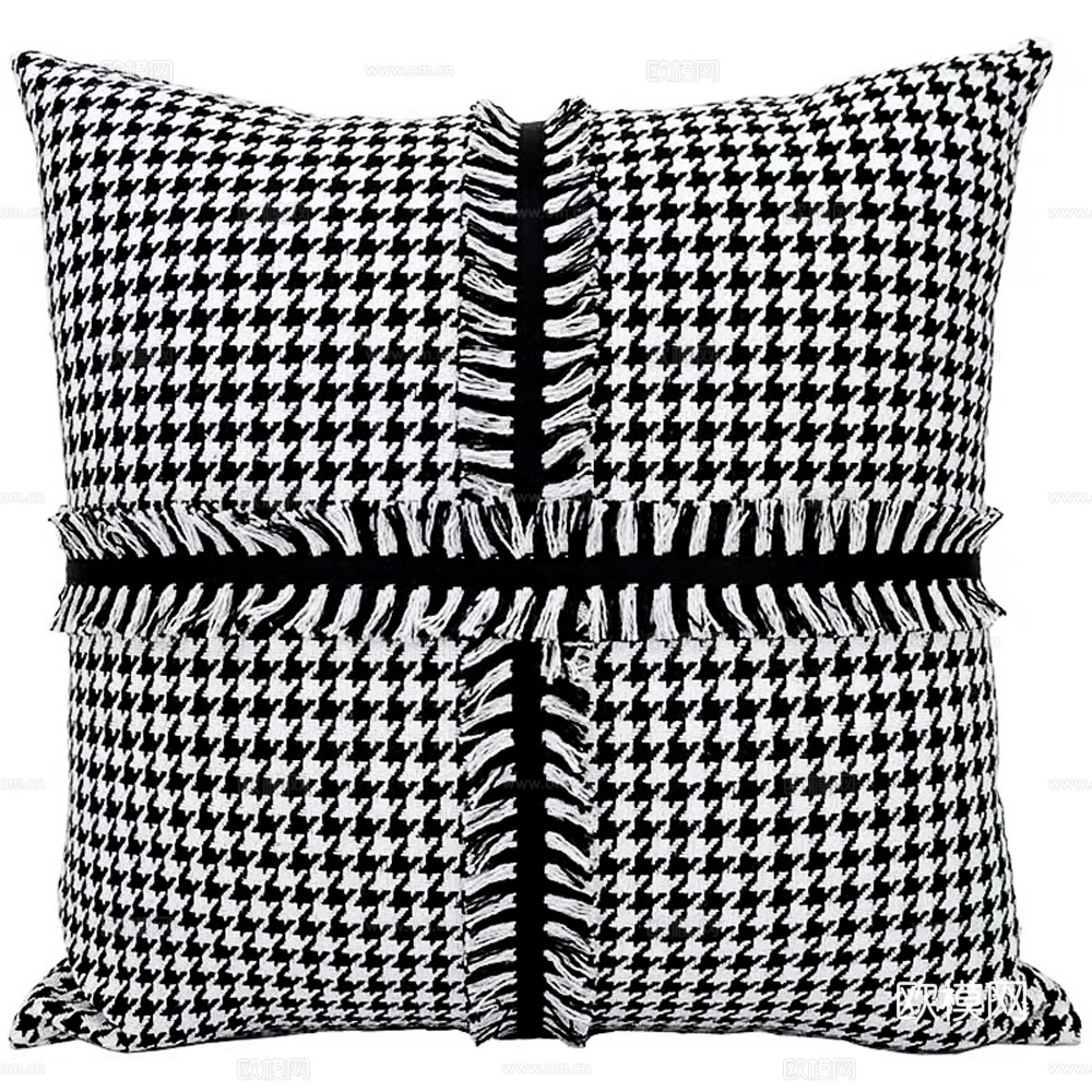 现代抱枕 枕头 印花抱枕 格纹抱枕