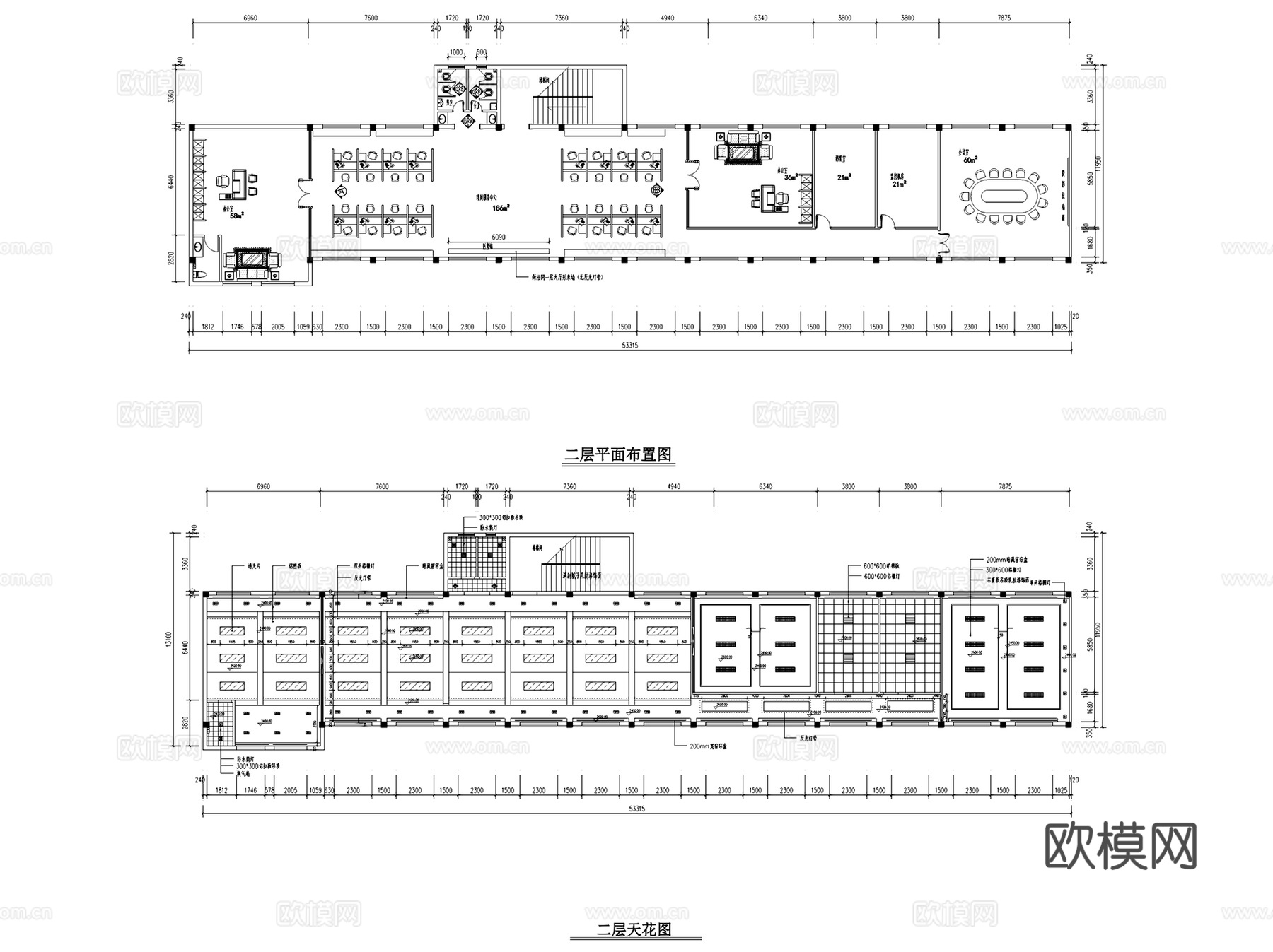日照九银村镇银行室内装饰CAD施工图全套cad施工图