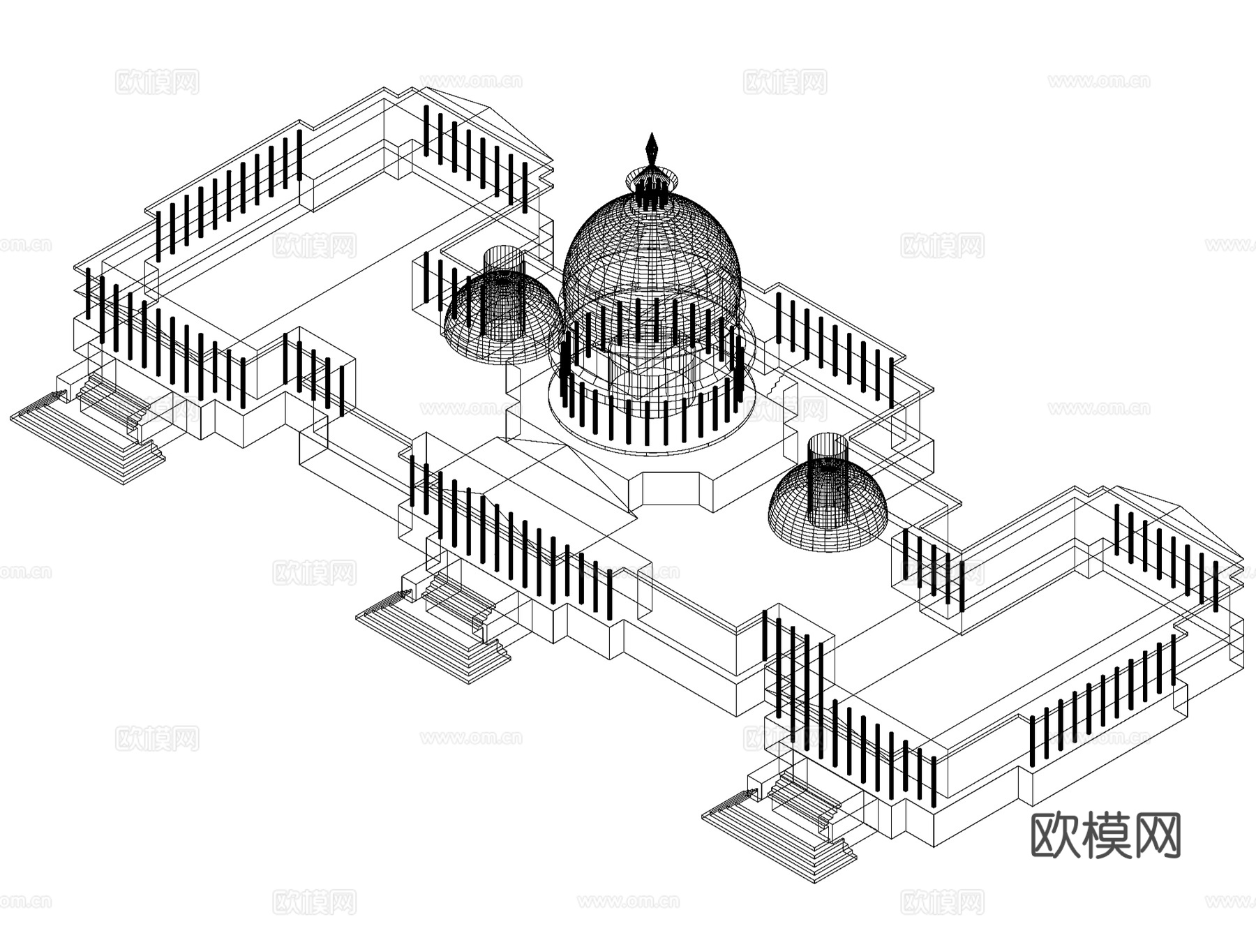 三维建筑立体模型CAD施工图集 10套cad施工图