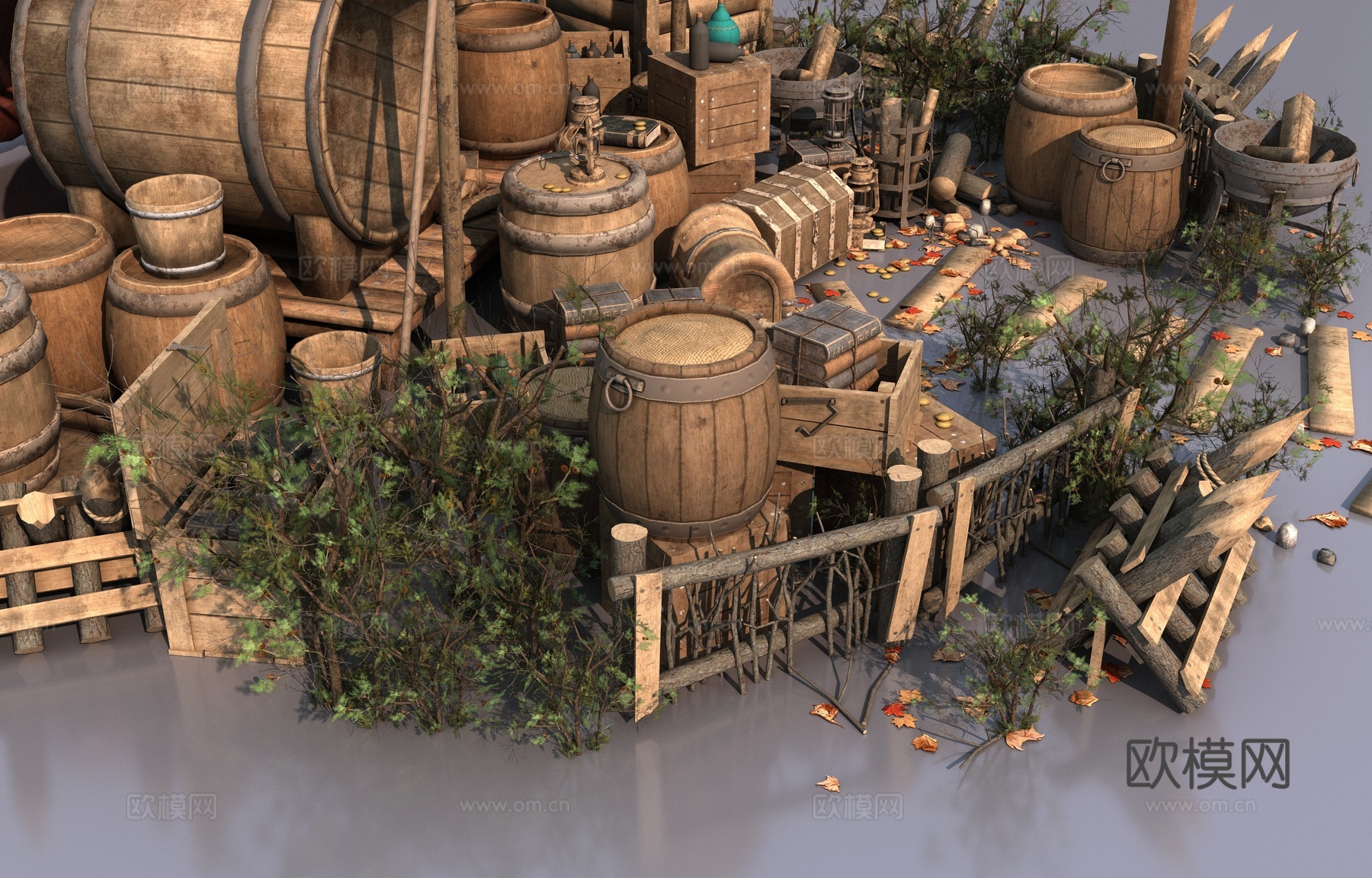 中世纪道具物品3d模型下载（渲染图6）