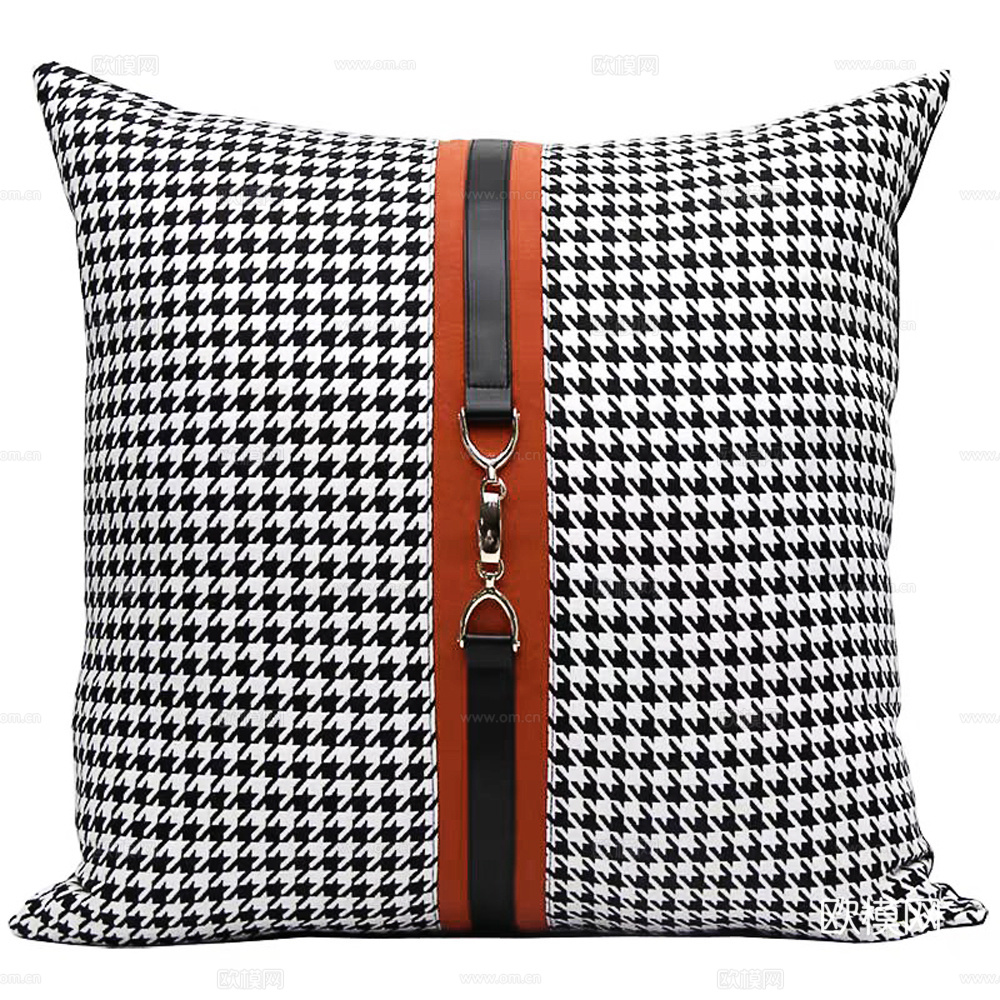 现代抱枕 枕头 印花抱枕 格纹抱枕