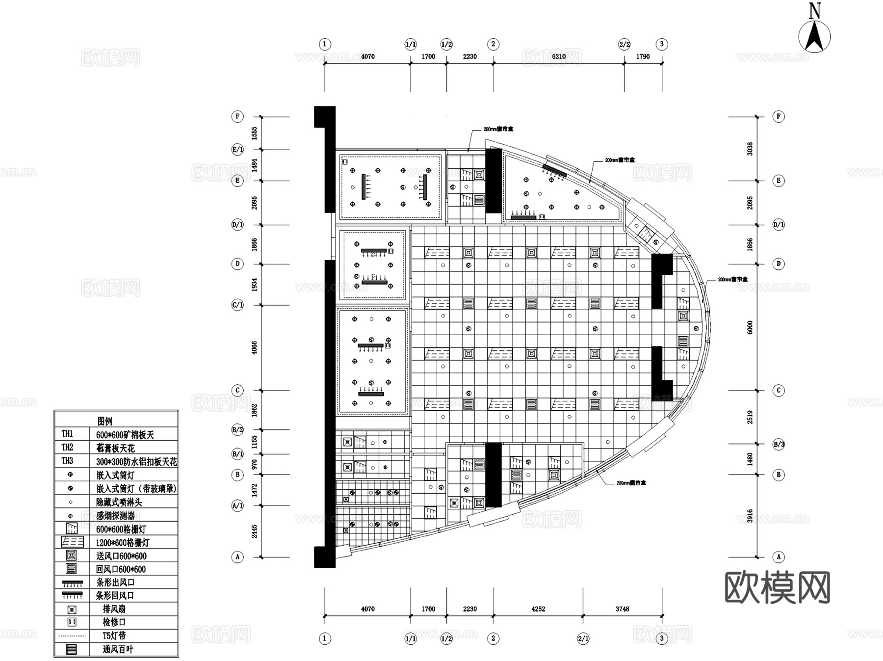 厦门国际银行丰台支行室内装饰CAD施工图全套cad施工图
