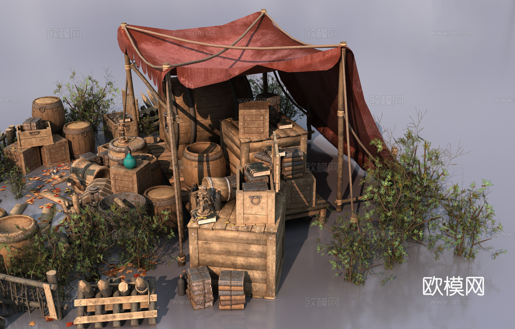 中世纪道具物品3d模型下载（渲染图7）