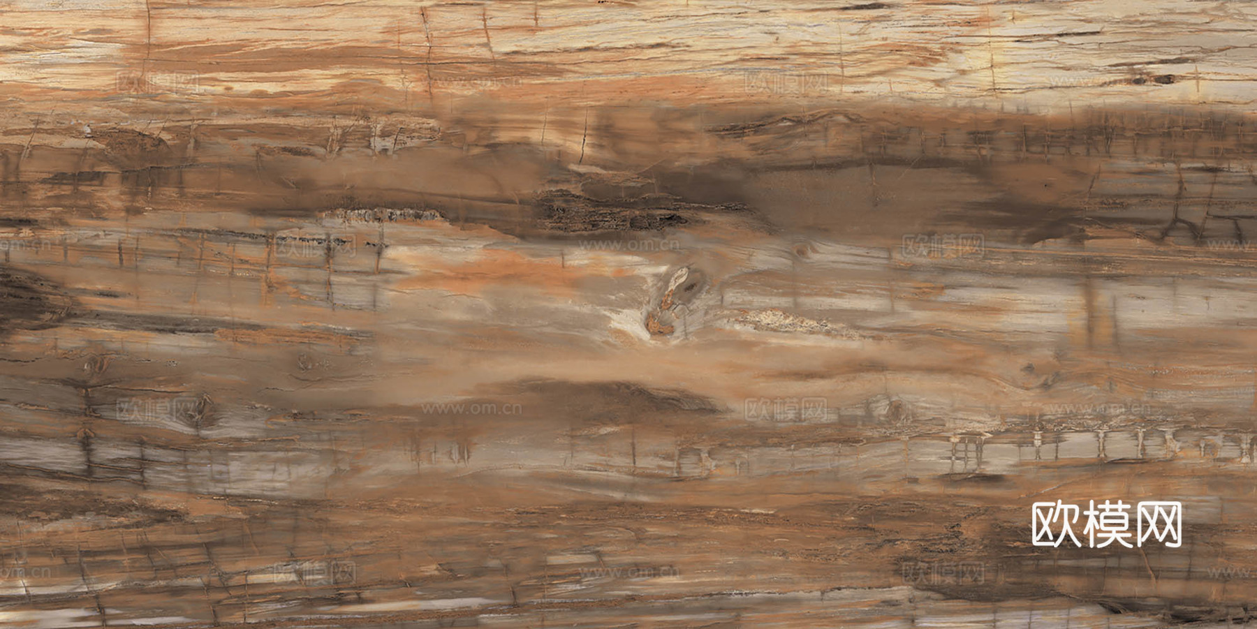 地砖瓷砖 石材岩板 铁锈色木纹大理石