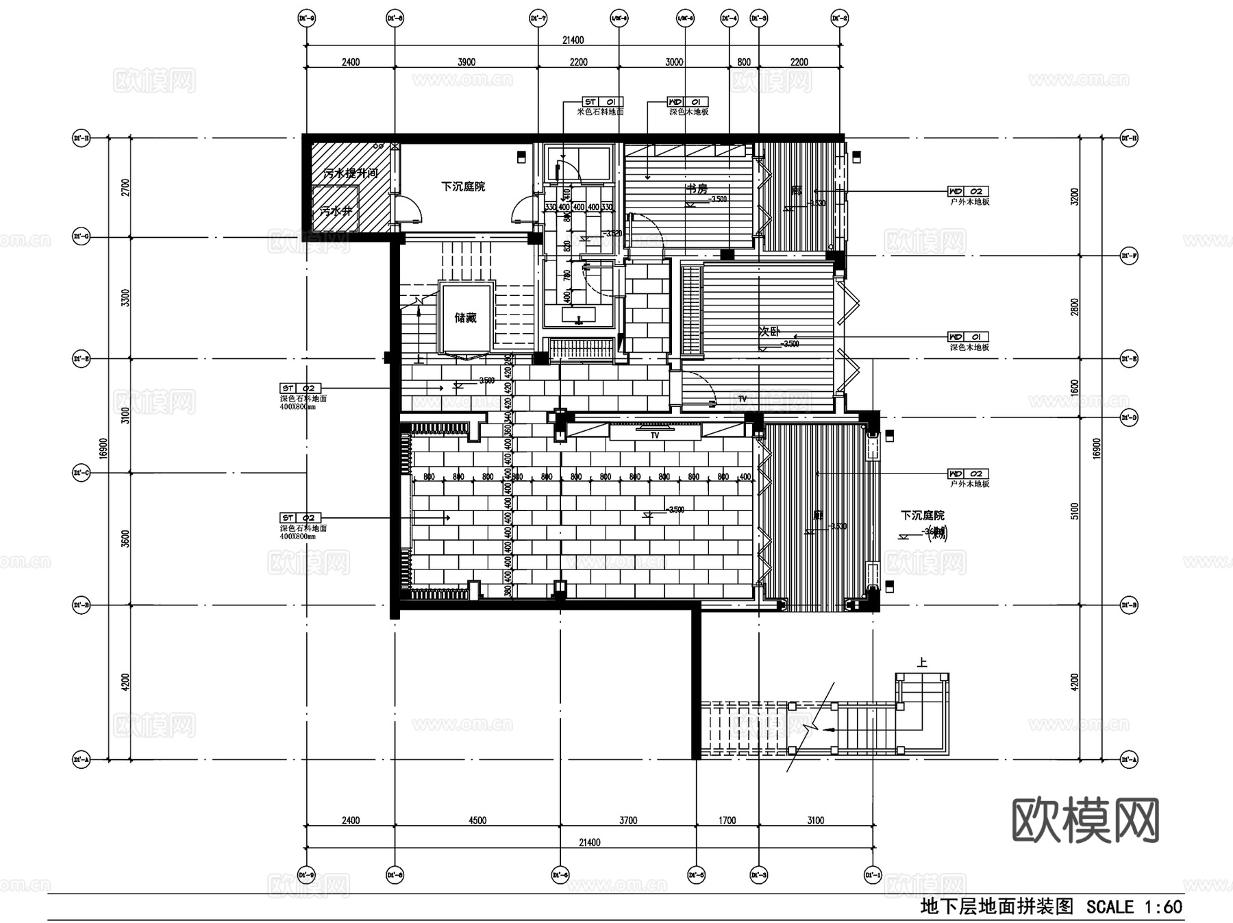 绿城安吉桃花源别墅室内装饰CAD施工图全套cad施工图