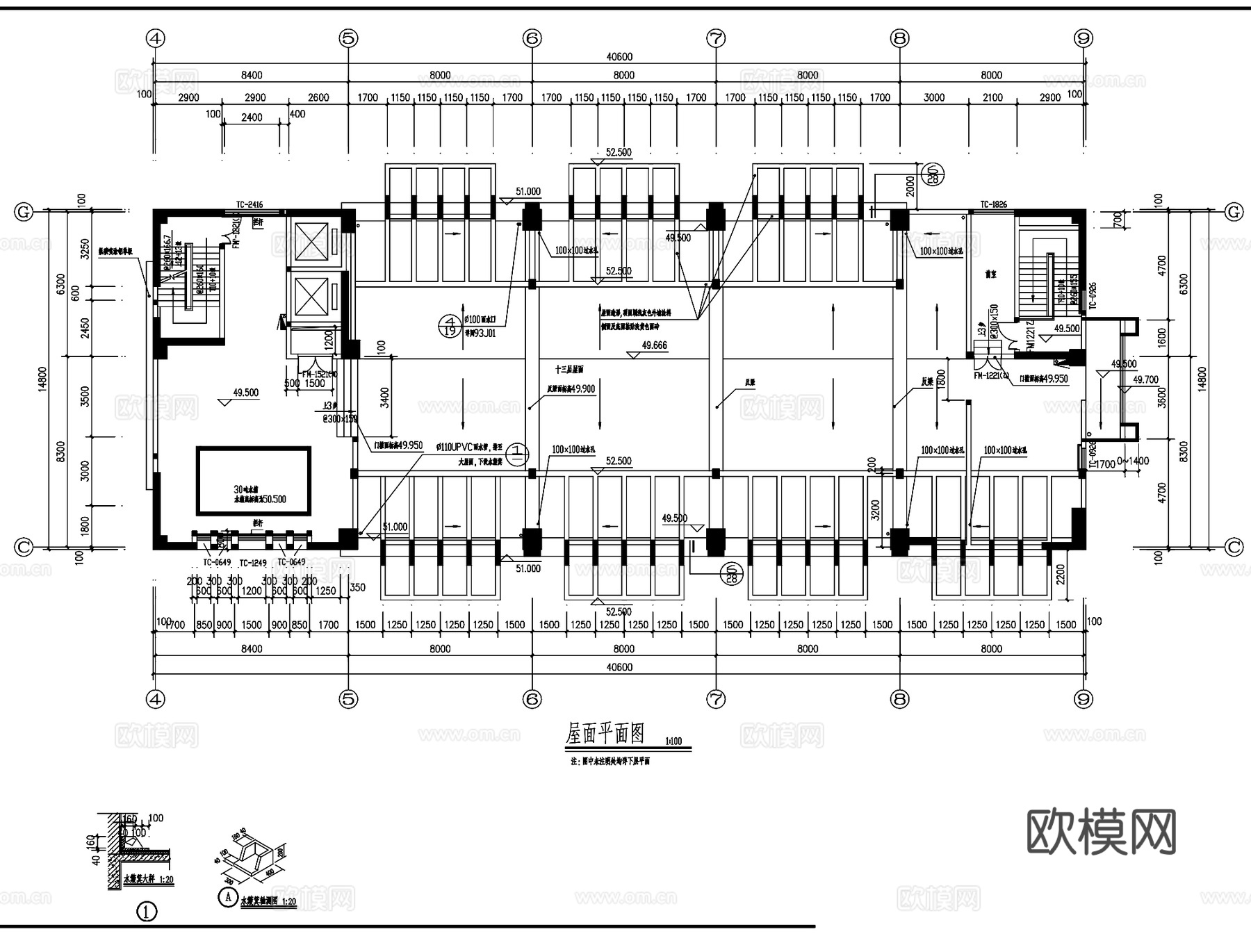 南平道路交通监控技术指挥中心建筑CAD施工图全套cad施工图