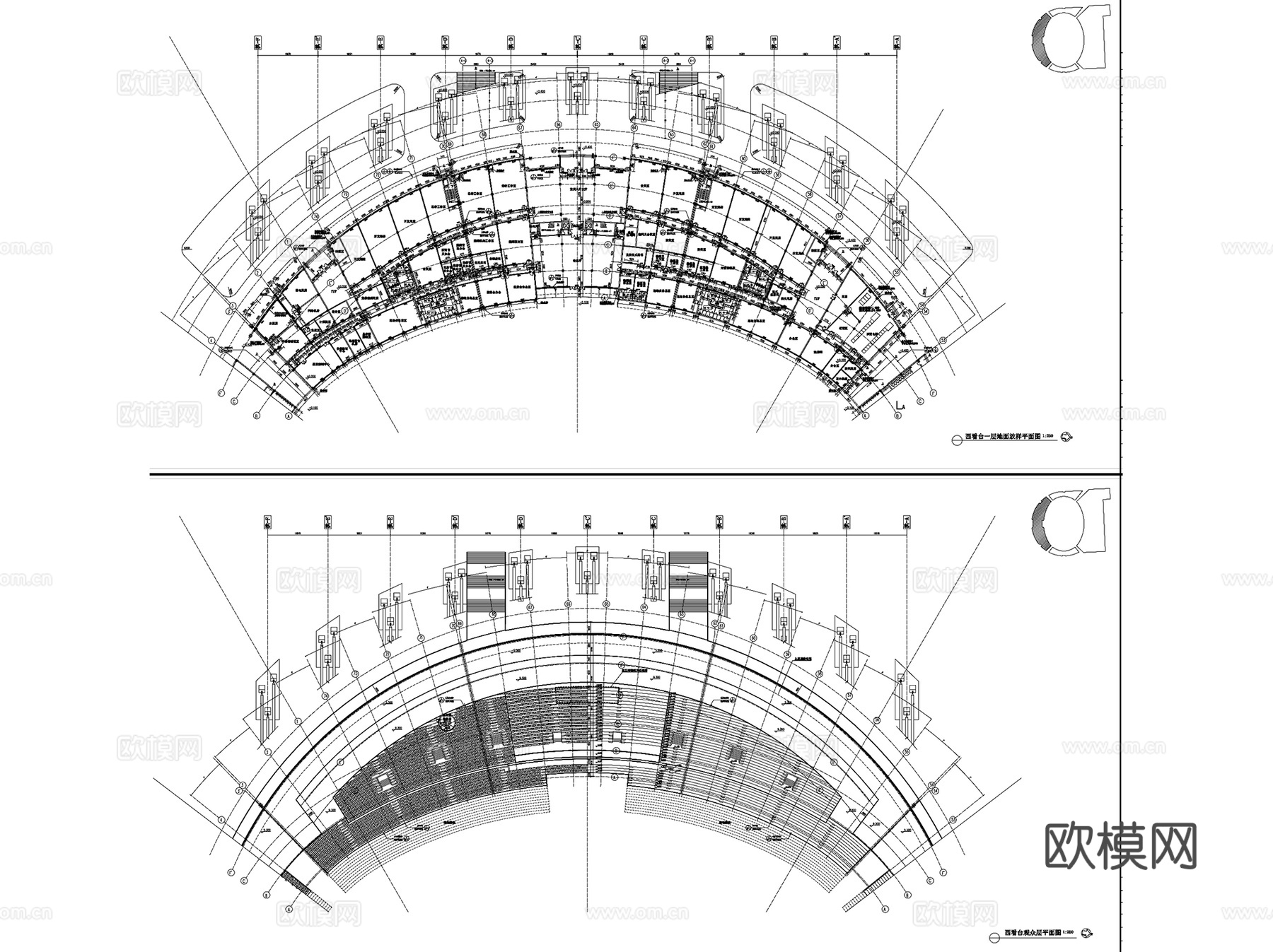 南通体育会展中心室内装饰CAD施工图全套cad施工图