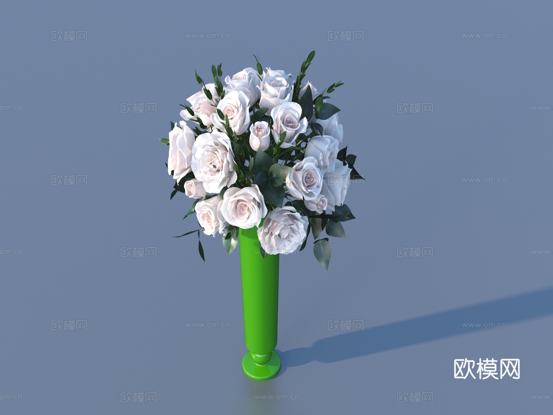 花瓶 花 盆栽 绿植 植物3d模型3d模型下载