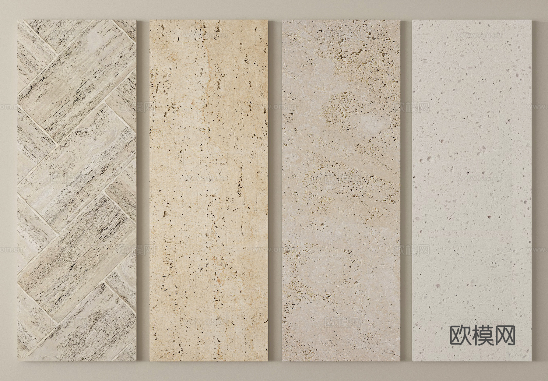 现代石材 花岗石 大理石su模型