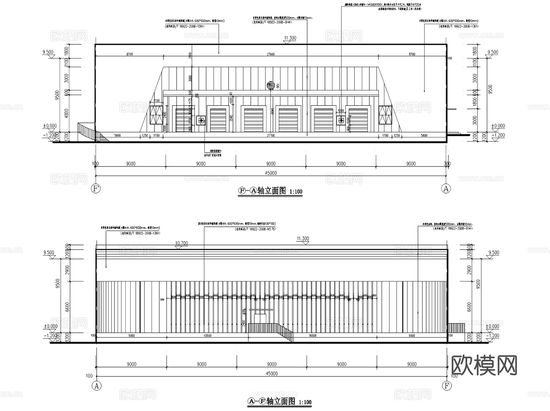 湄潭县农商旅互联综合体冷库中央厨房建筑CAD施工图全套cad施工图