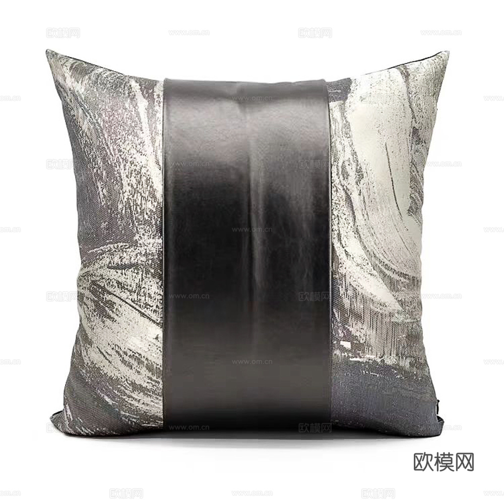 现代抱枕 枕头 印花抱枕 皮革抱枕