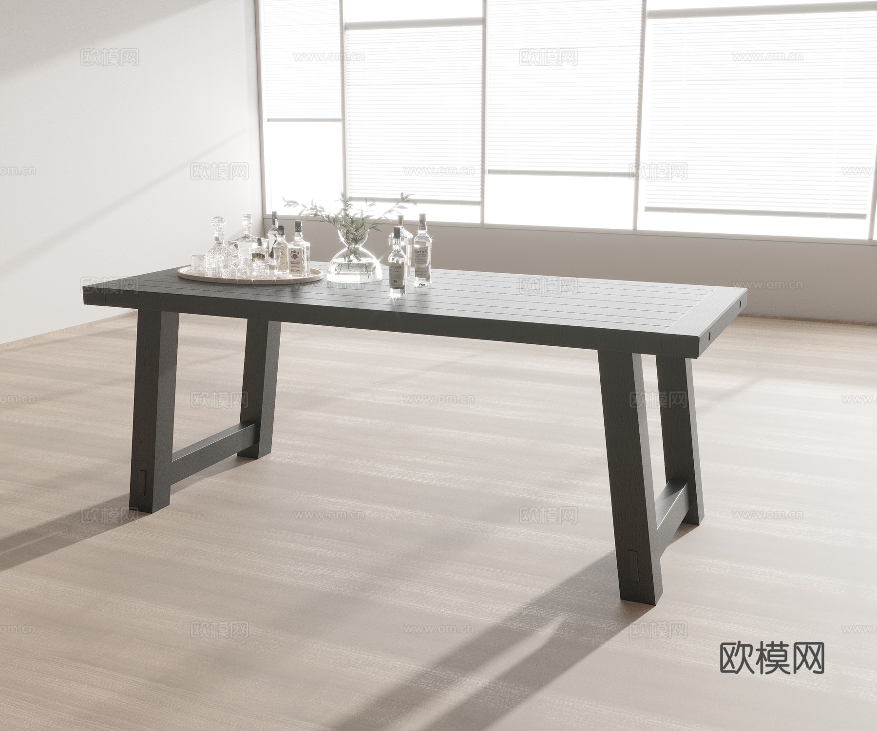 办公桌免费3d模型