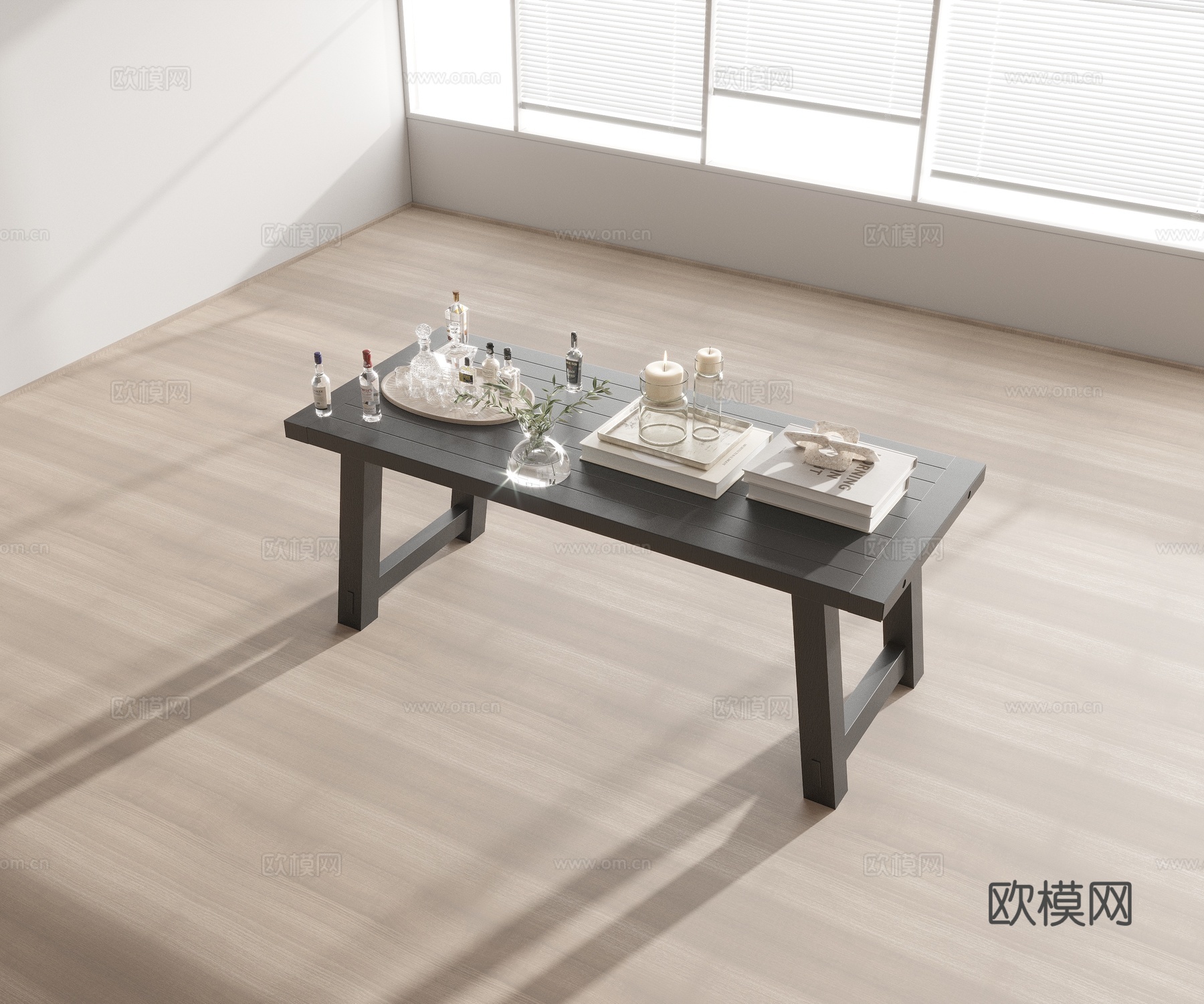 办公桌免费3d模型