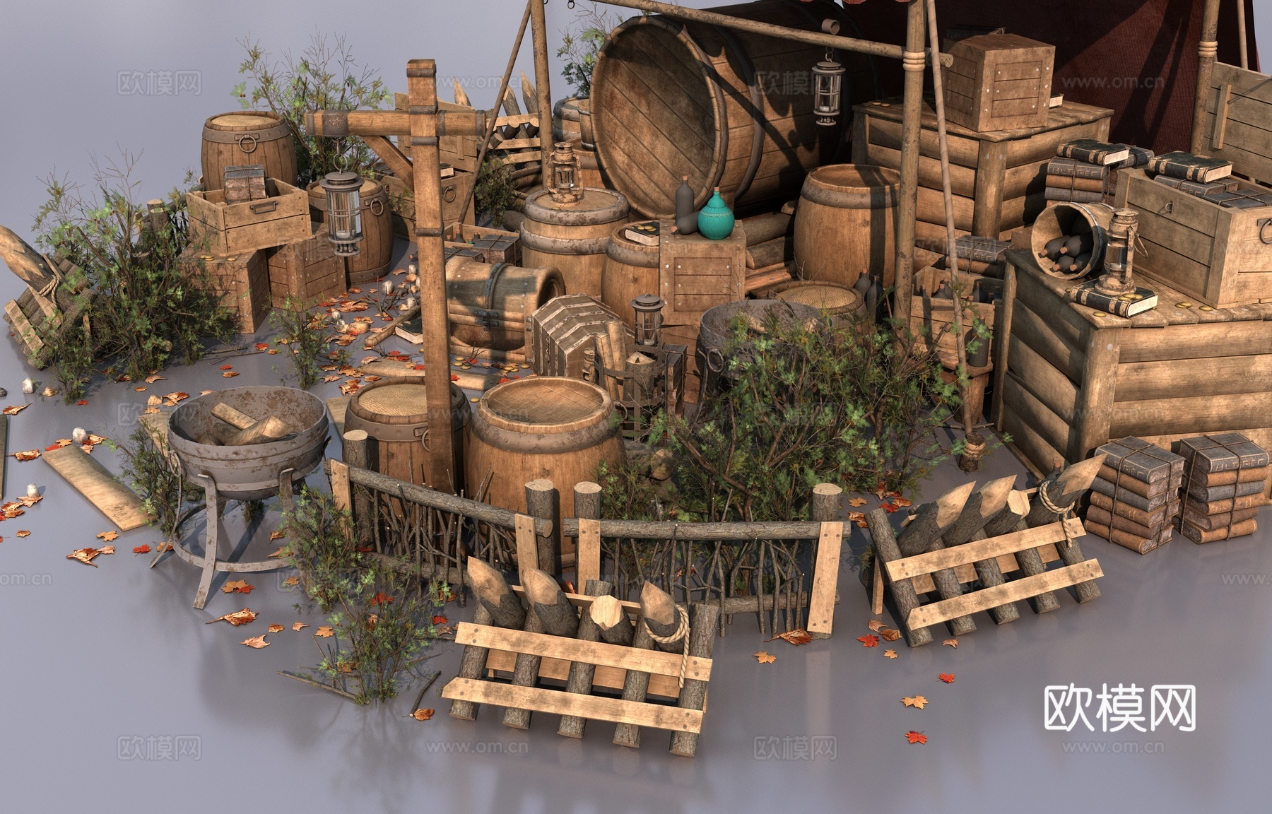 中世纪道具物品3d模型下载（渲染图4）