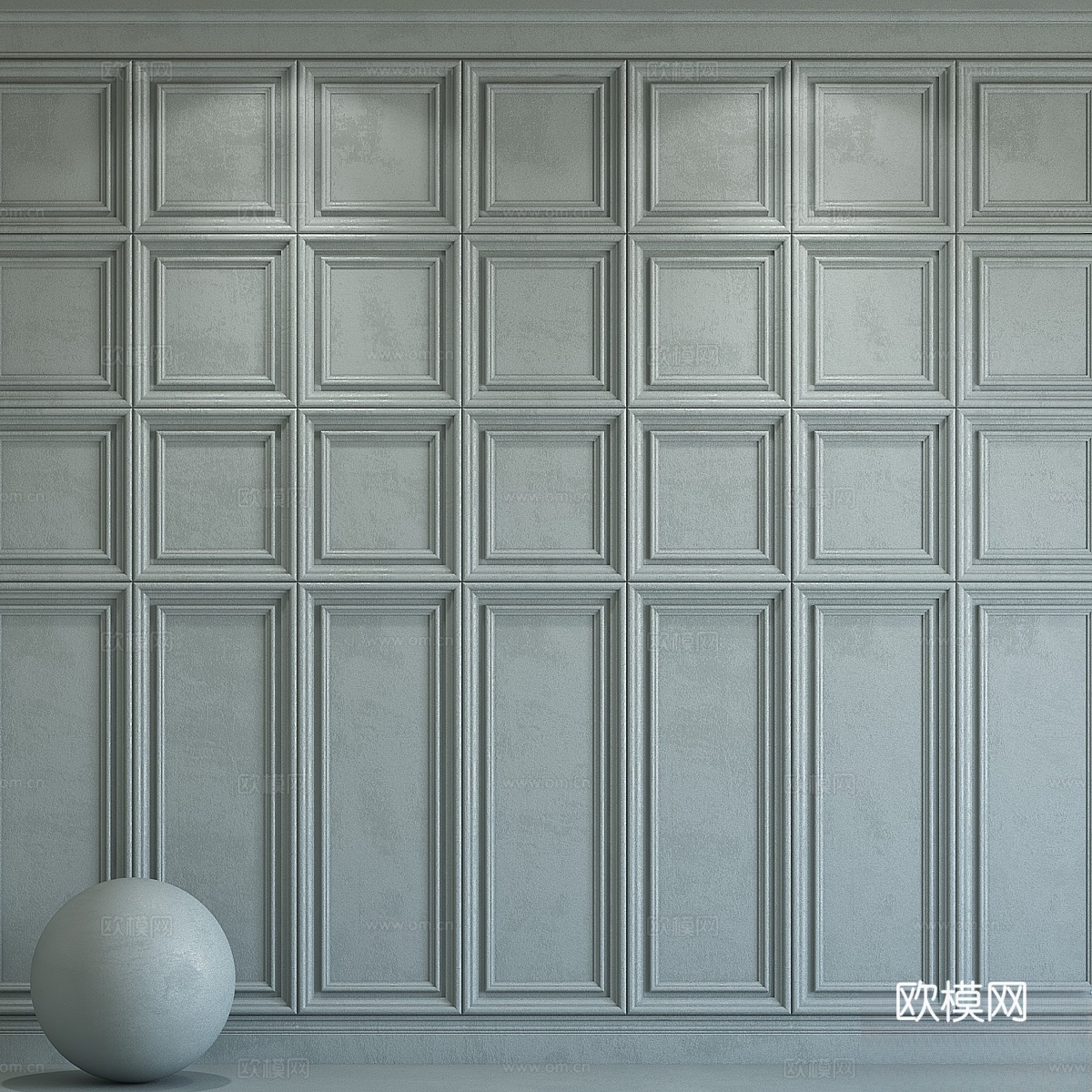 装饰灰泥带装饰线条1733d模型下载