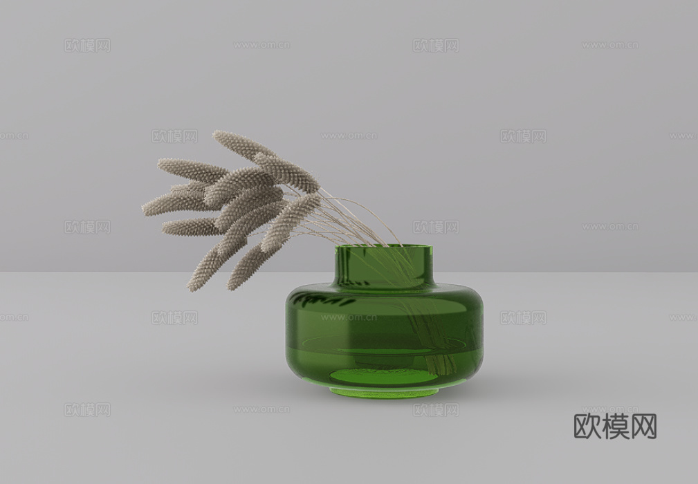 植物摆件su模型