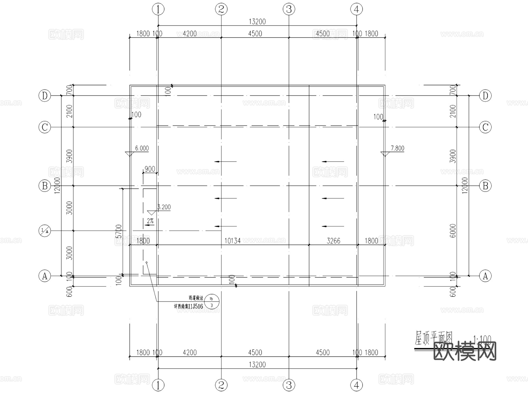 市场片区垃圾转运站建筑CAD施工图全套cad施工图