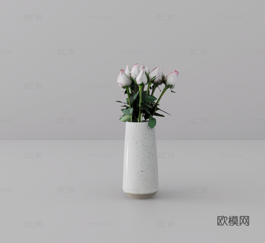 花瓶摆件su模型