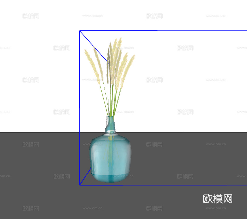 花瓶摆件su模型