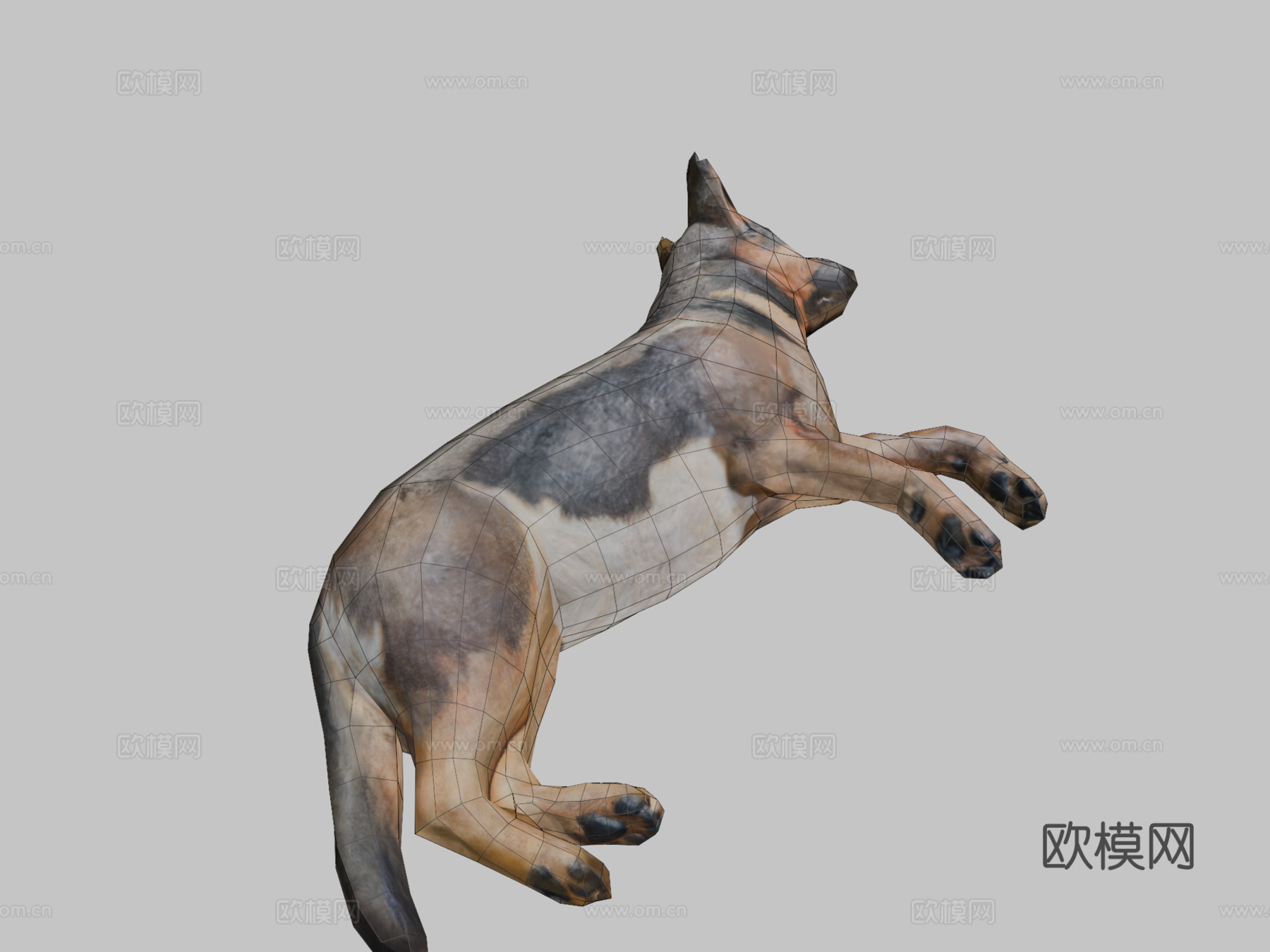 德国牧羊犬su模型