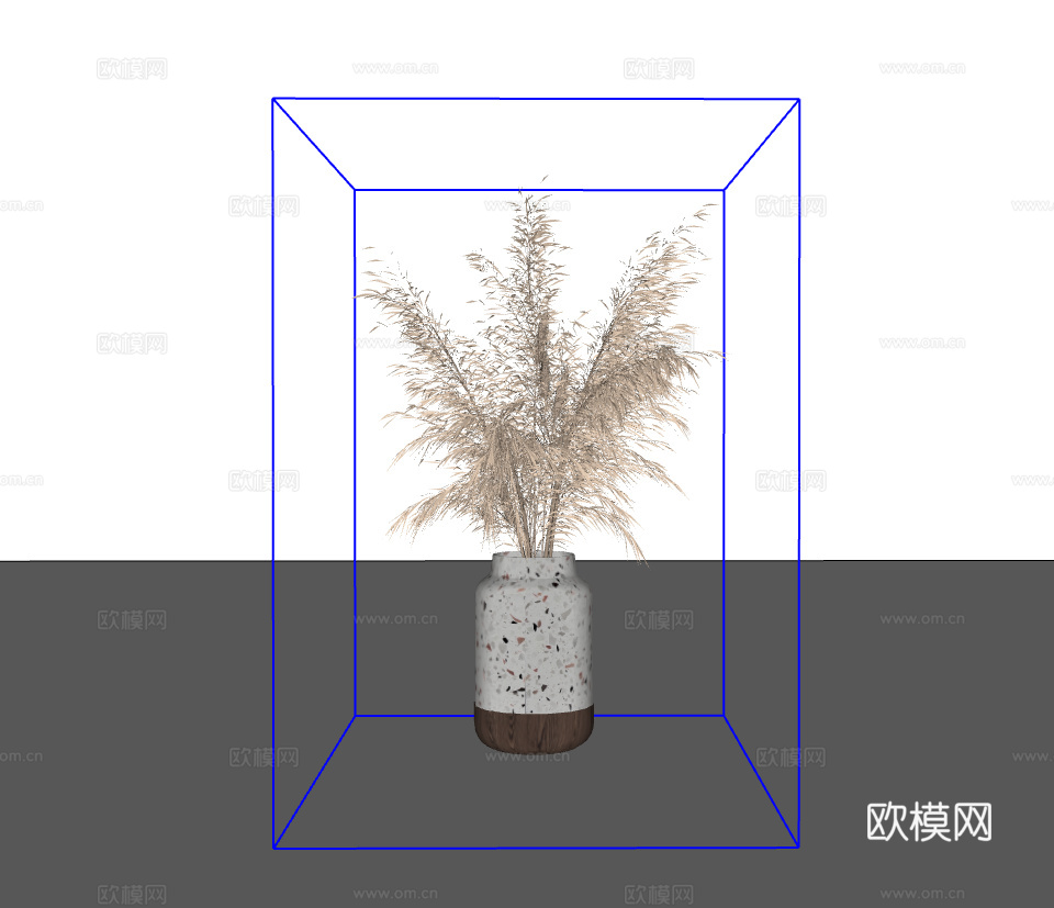 植物摆件su模型