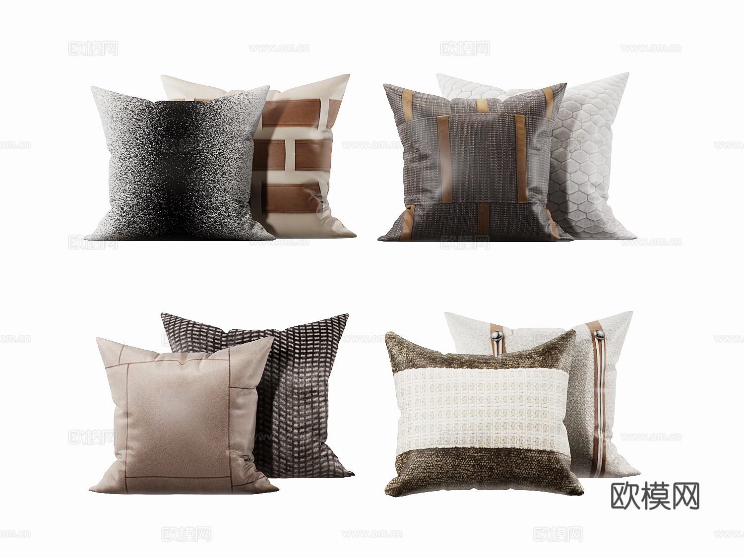 现代抱枕su模型