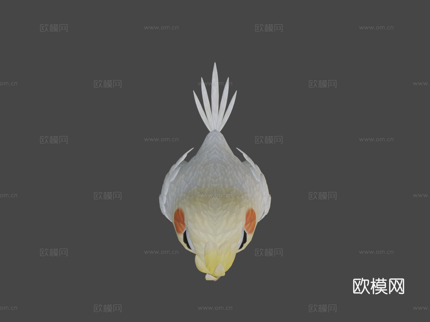 卡通鹦鹉鸟3D模型su模型